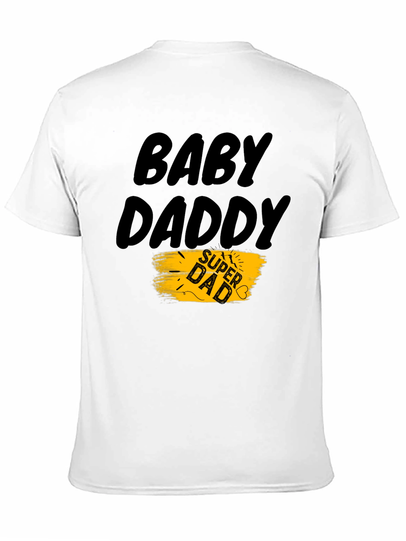 Black Baby Daddy Super Dad T-Shirt view 11