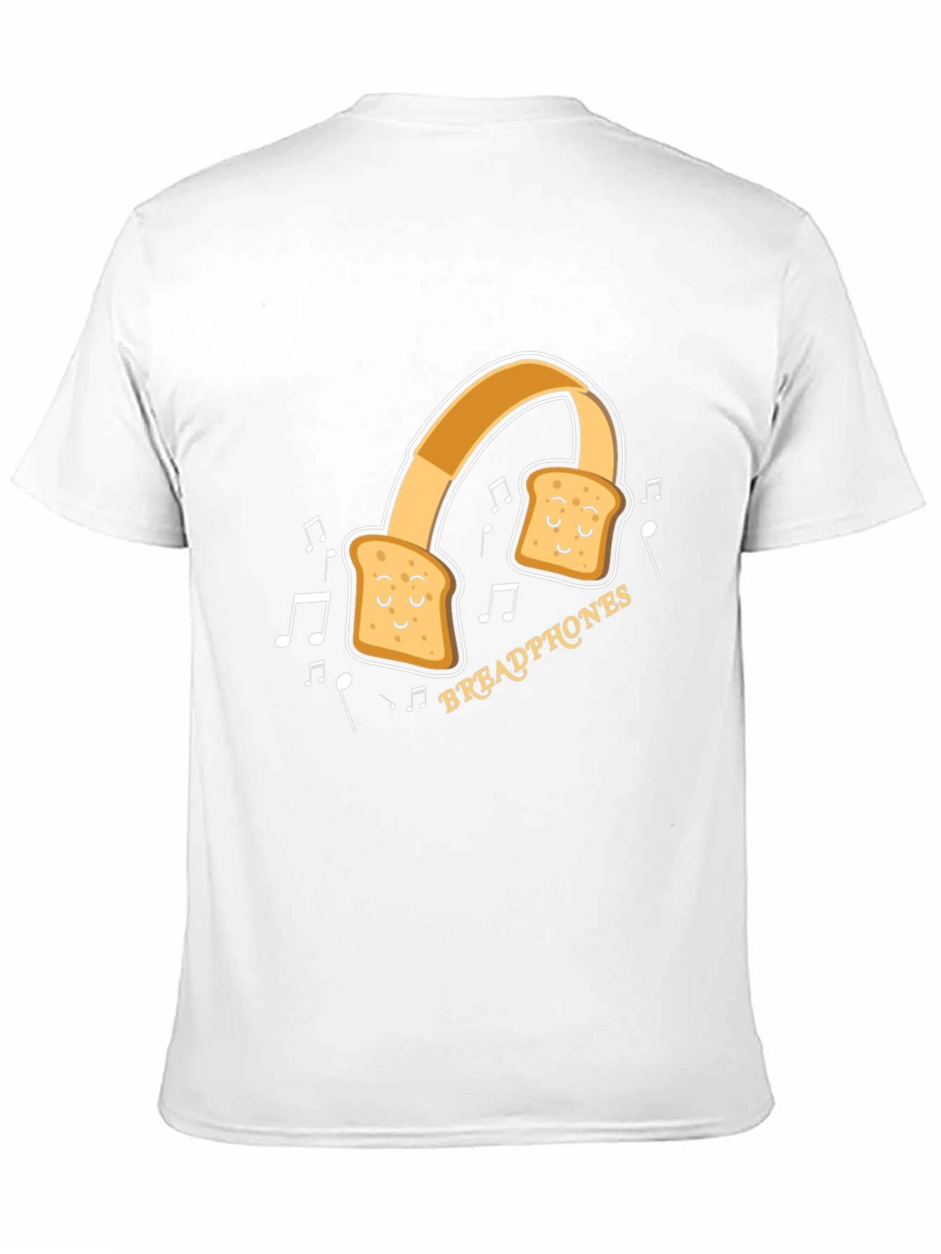 Black Breadphones Graphic T-Shirt: Music & Humor in Style view 11