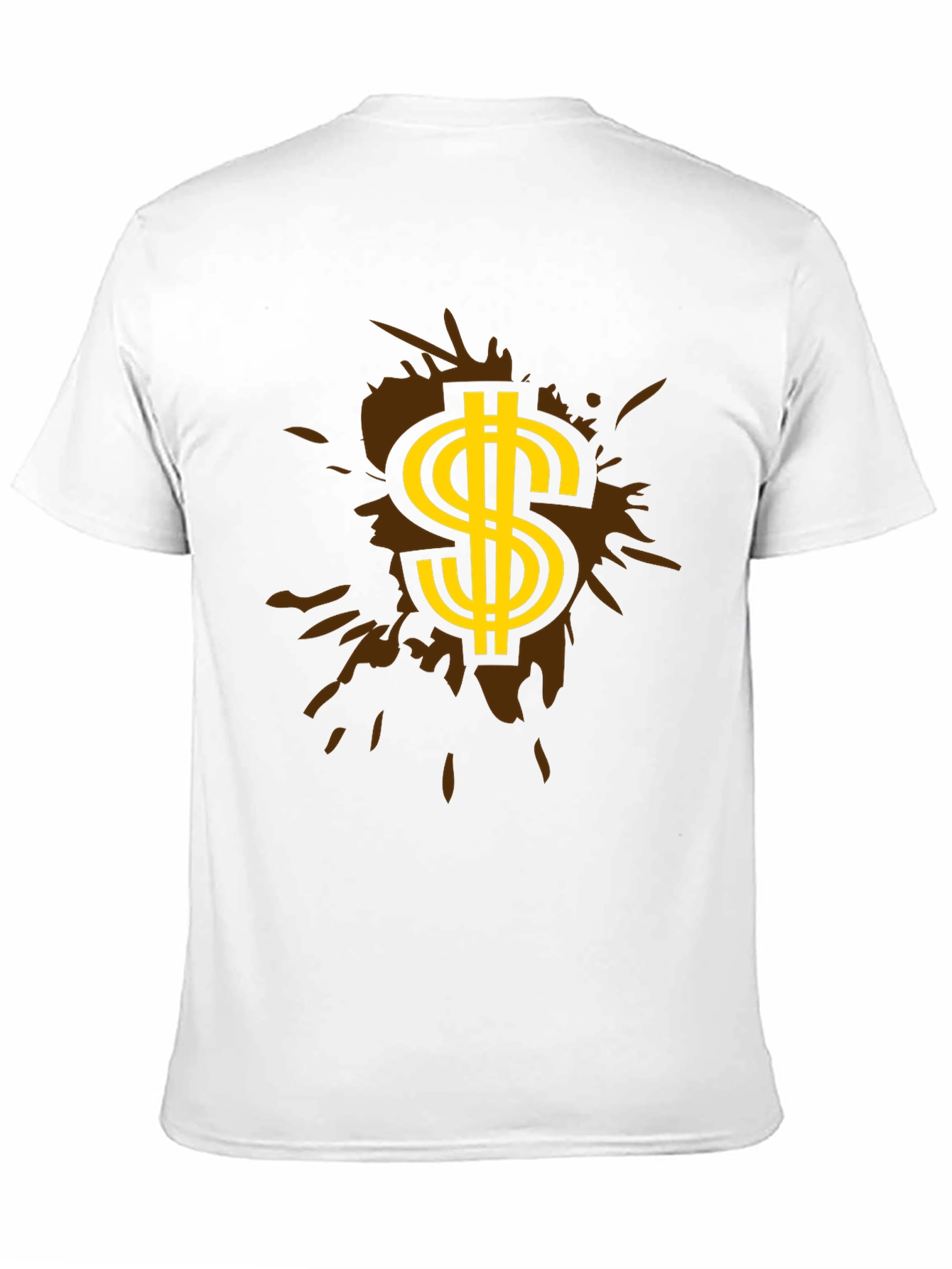 Black Stylish Black T-Shirt with Dollar Sign Graphic view 11