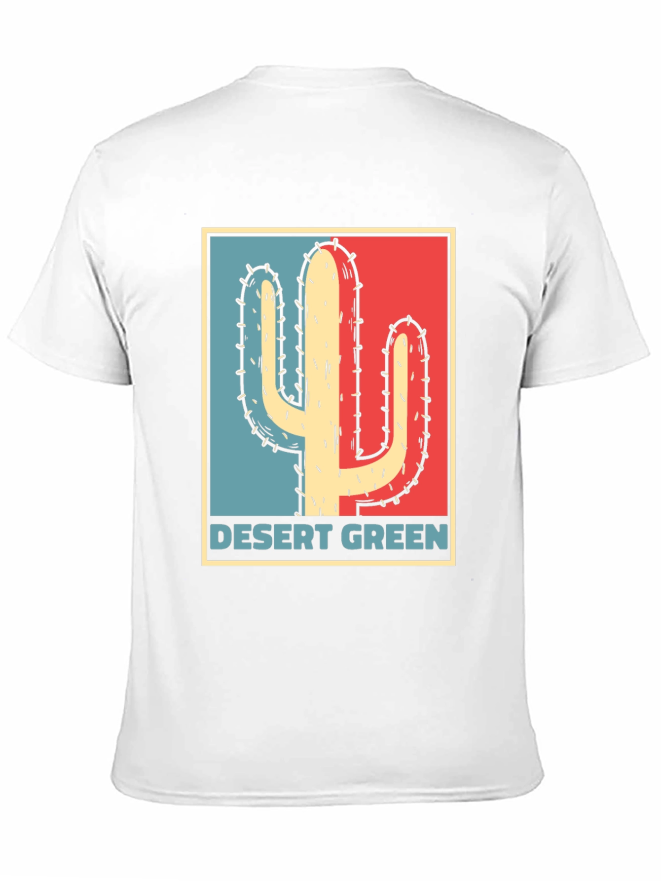 Black Desert Green Cactus T-Shirt - Retro Graphic Tee view 11
