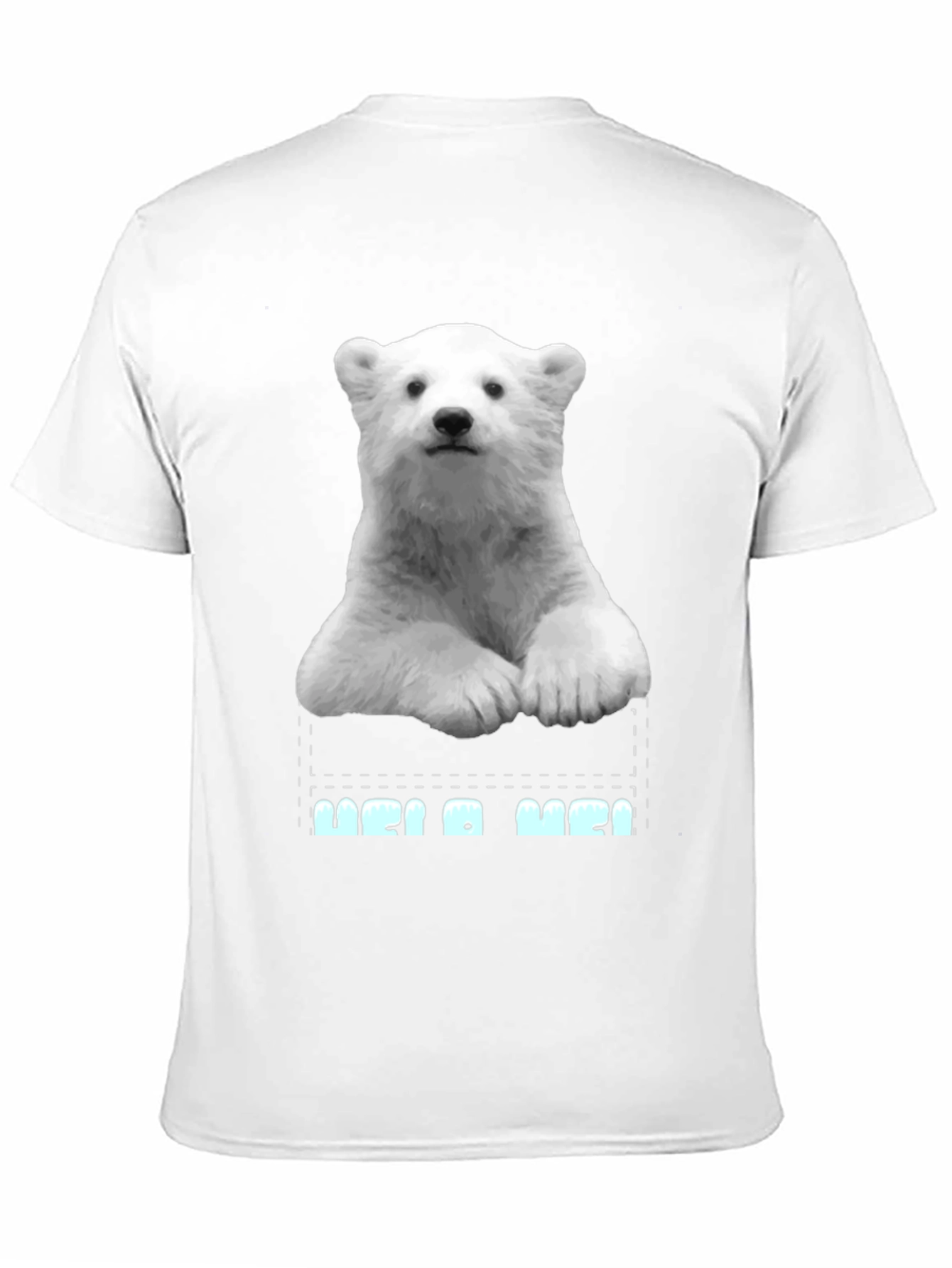 Black Polar Bear Pocket Graphic T-Shirt view 11