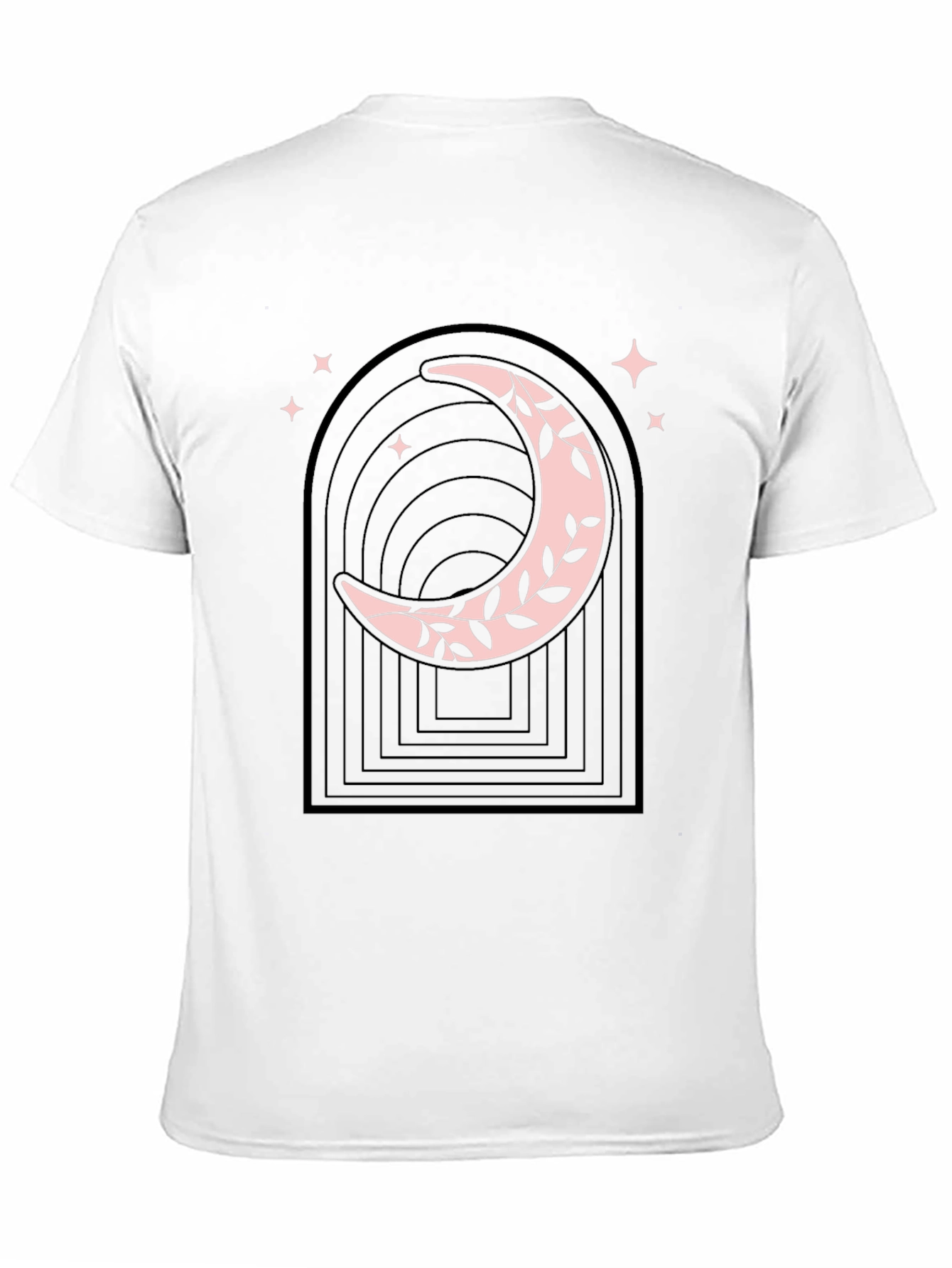 Black Mystic Moon Graphic Tee - Stylish Black Cotton T-Shirt view 11