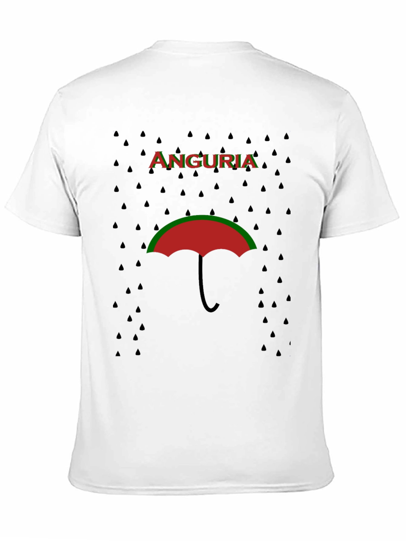 Black Anguria Umbrella T-Shirt - Unique Graphic Tee view 11