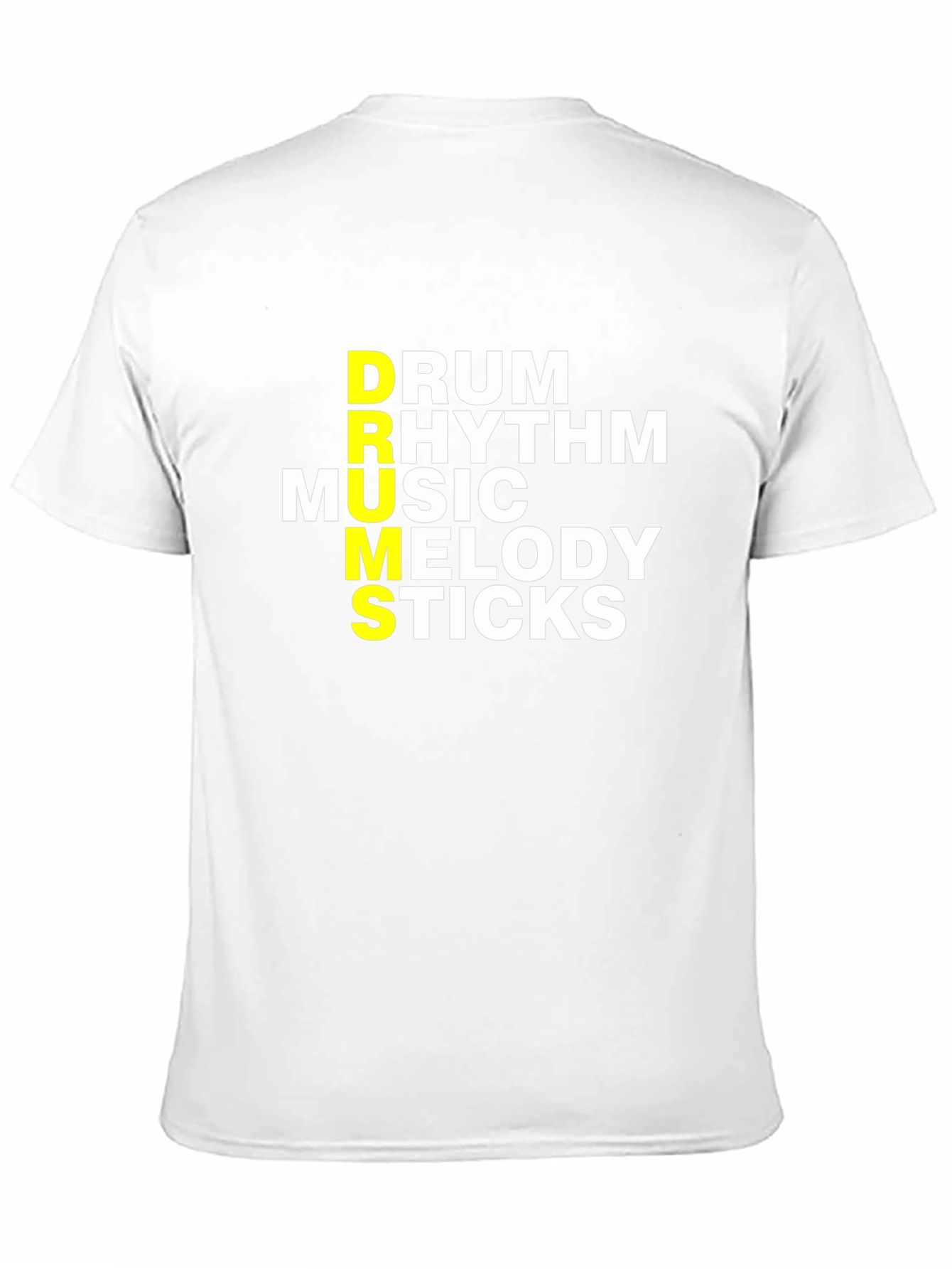 Black Drum Music Sticks T-Shirt - Musician Tee view 11