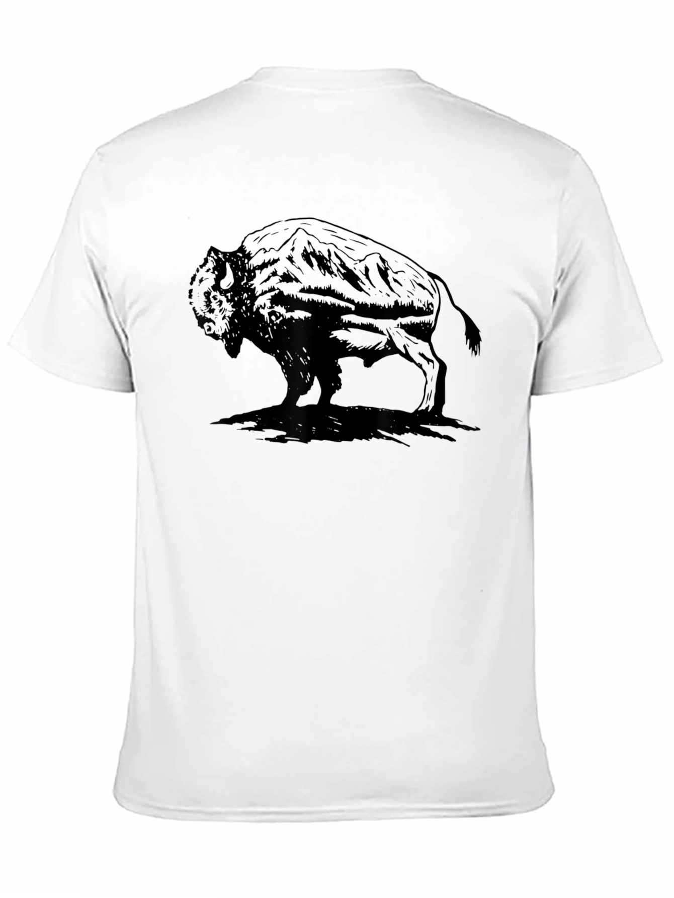 Black Bison Graphic T-Shirt - Black view 11