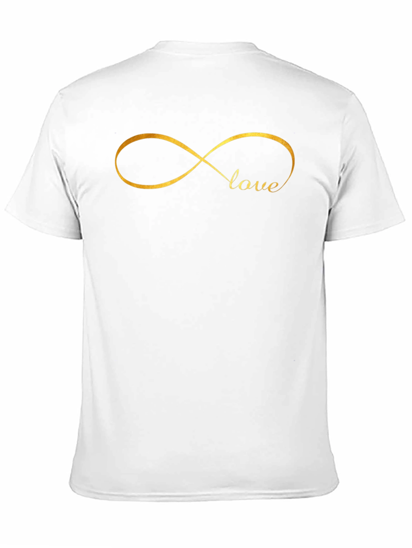 Black Love Infinity Symbol Black T-Shirt view 11