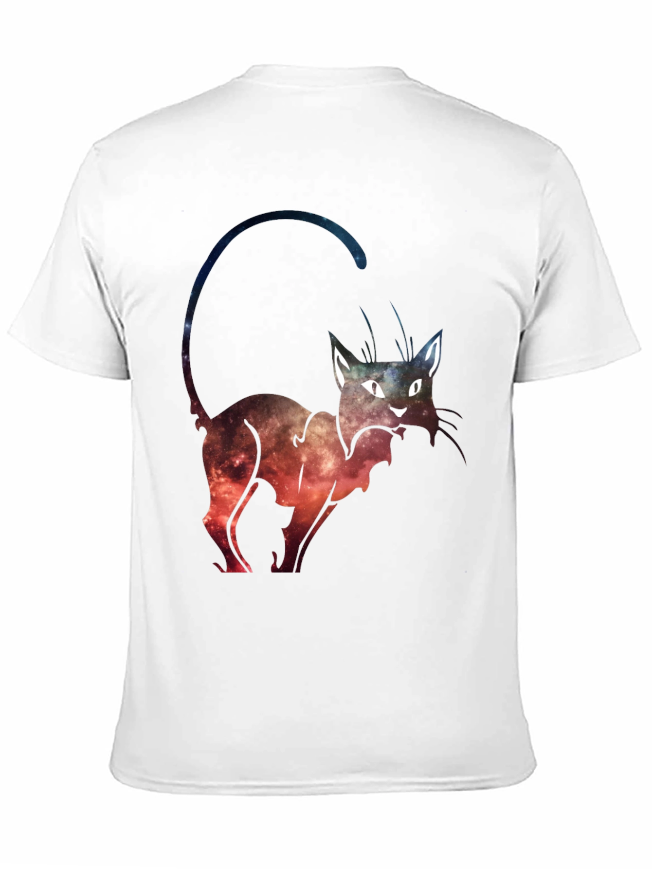 Black Cosmic Cat Graphic Tee view 11