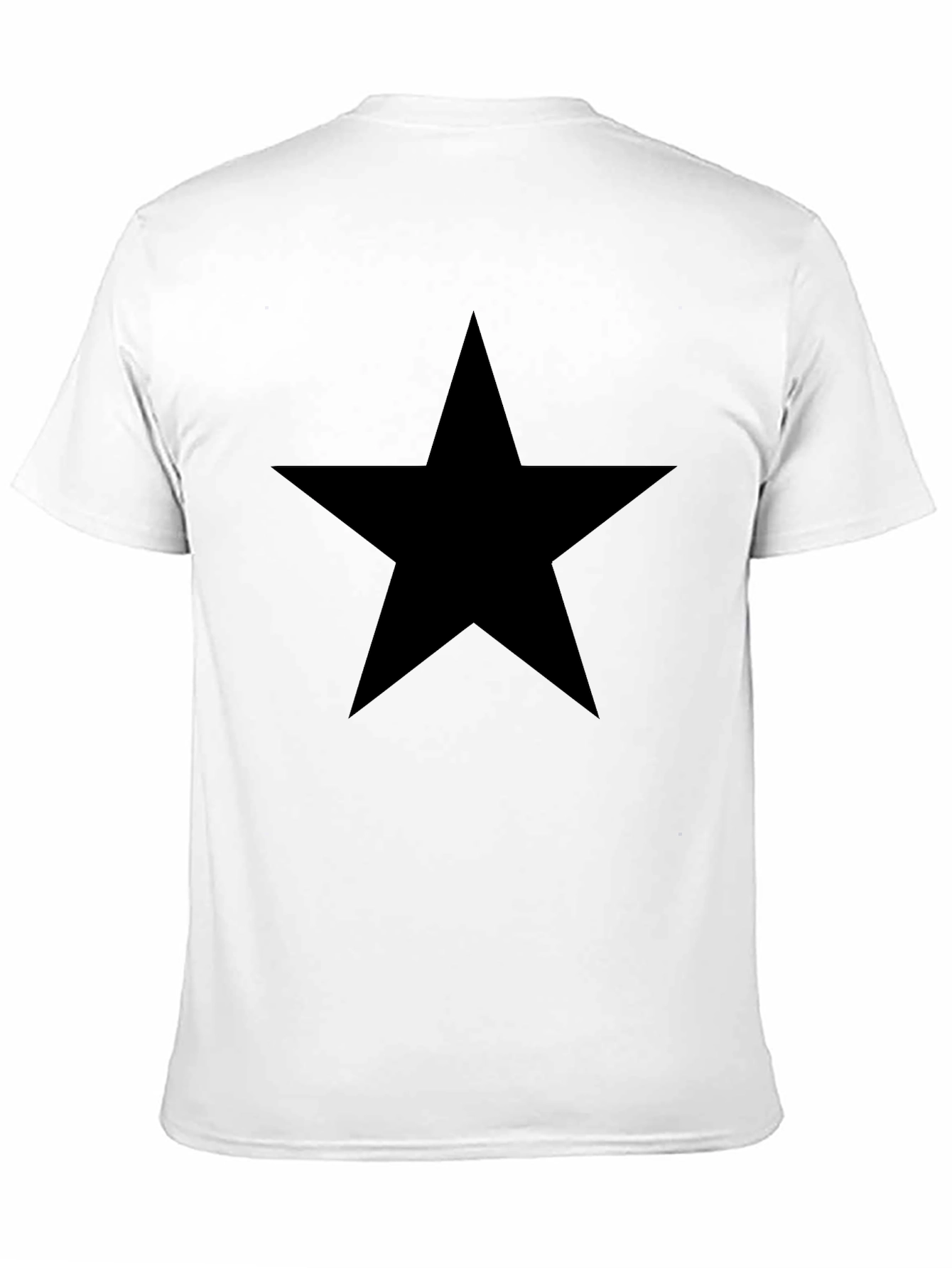 Black Bold Black Star Tee - Classic Casual Style view 11