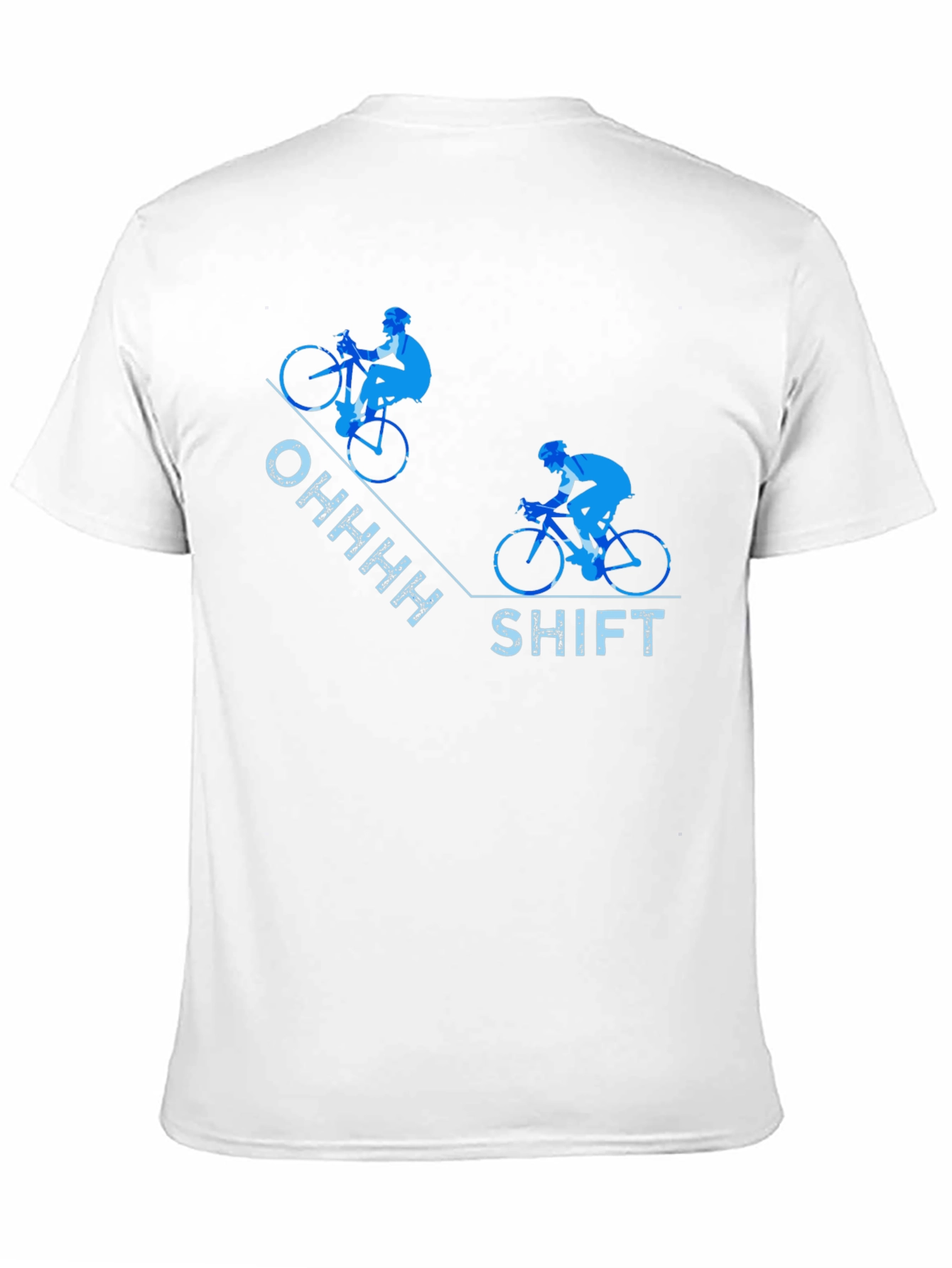 Black Funny Cycling T-Shirt - Ohhhh Shift view 11