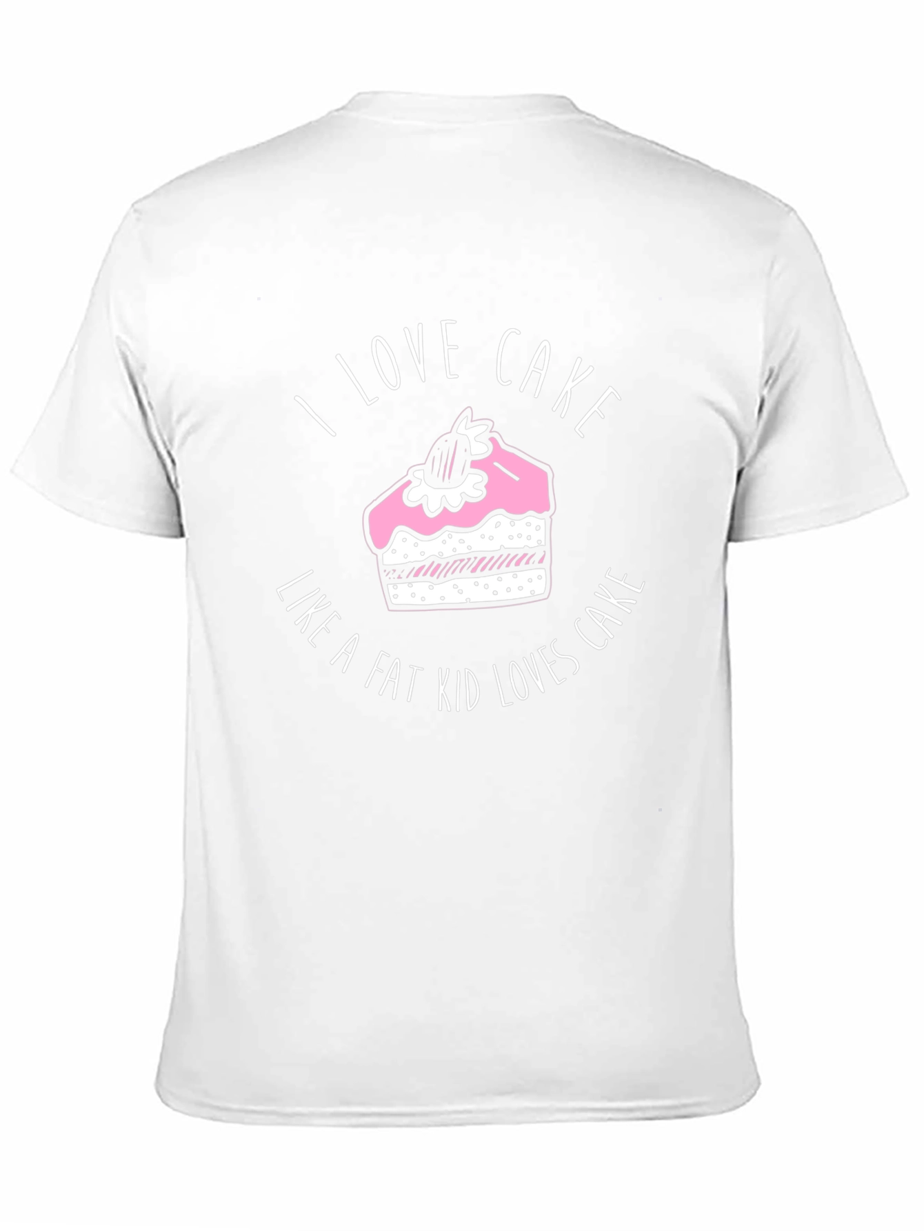 Black I Love Cake T-Shirt - Funny Foodie Tee view 11