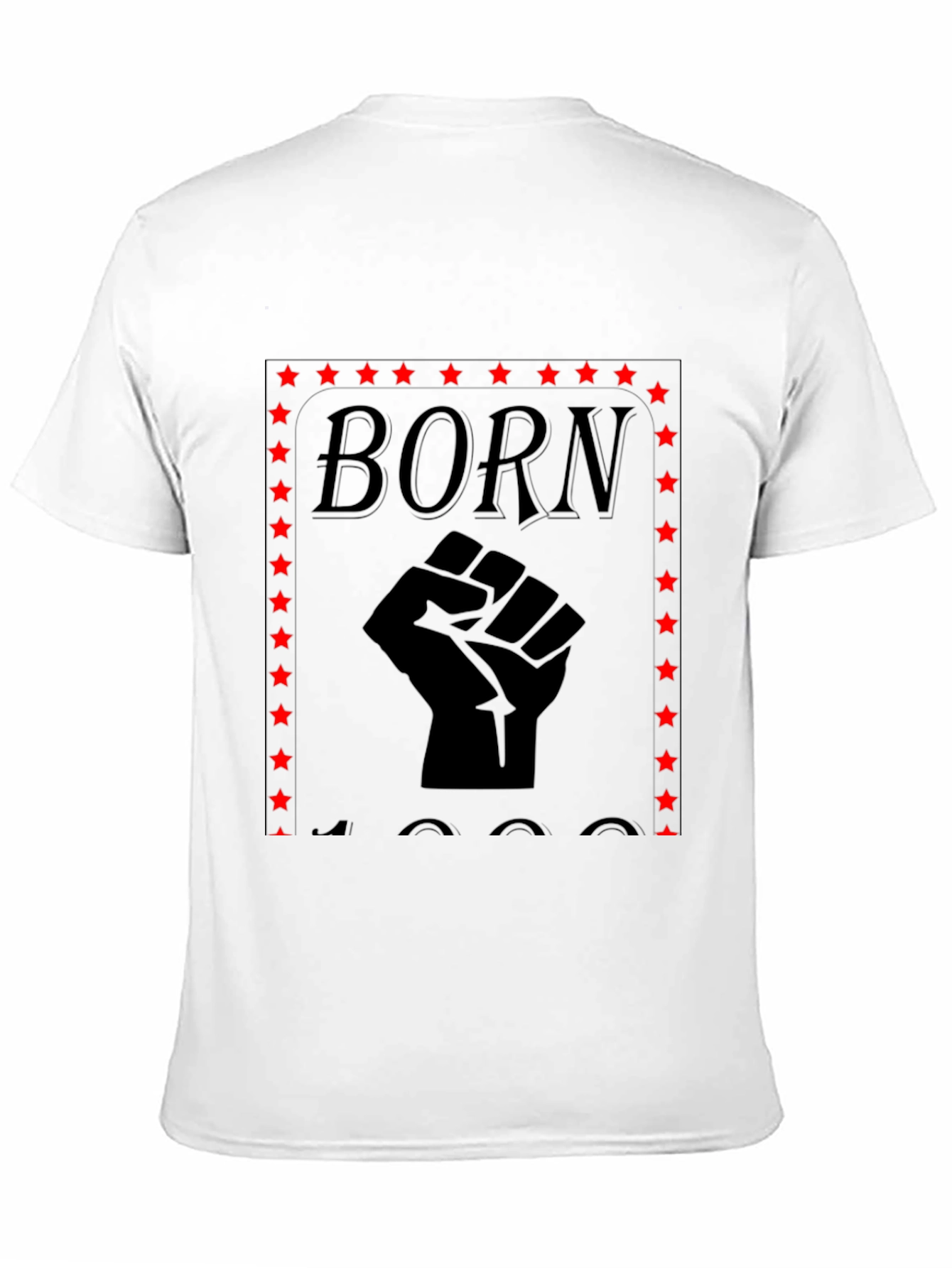 Black Born in 1900s Fist Graphic Tee view 11