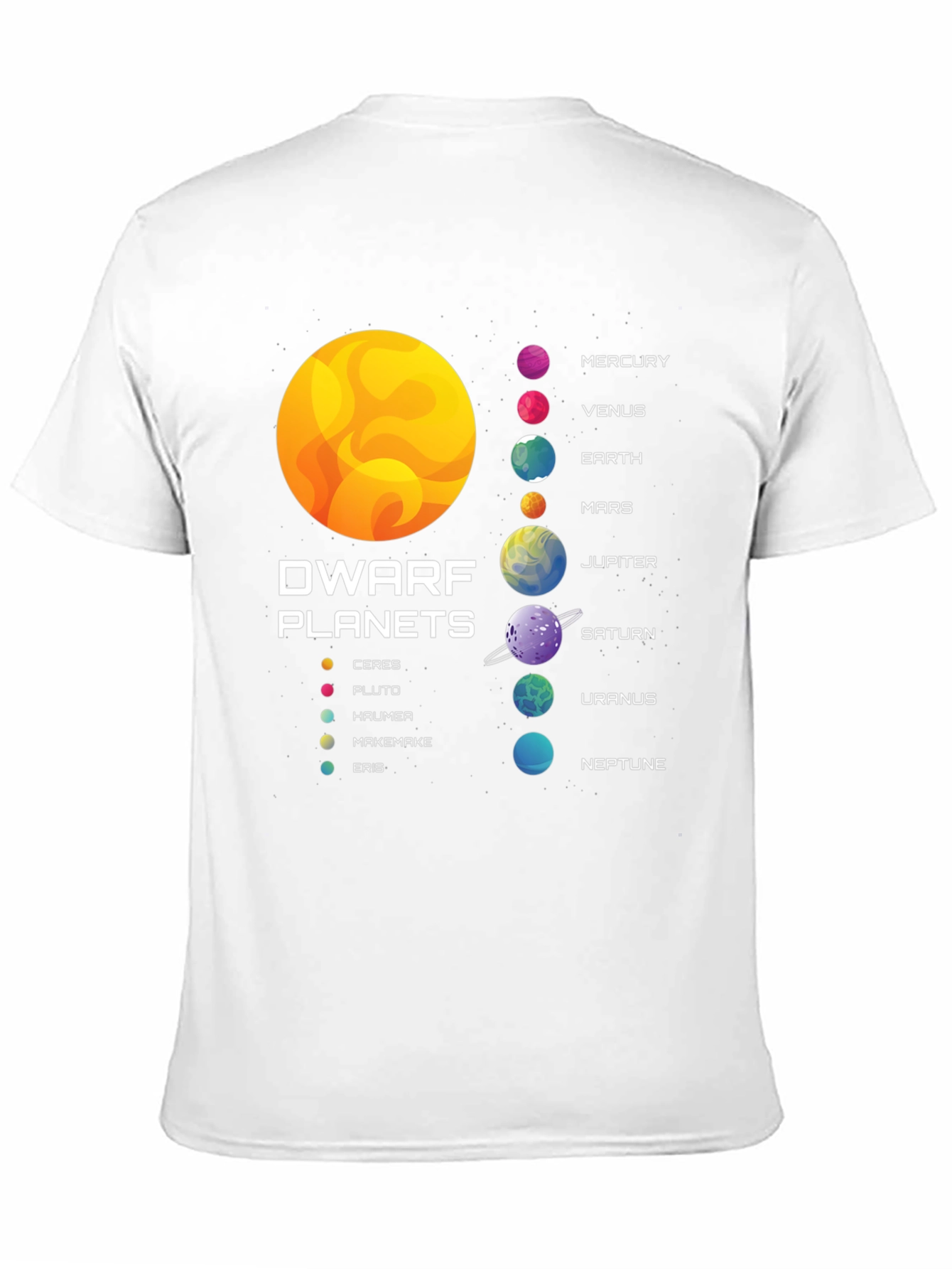 Black Planets Graphic T-Shirt - Astronomy Tee view 11