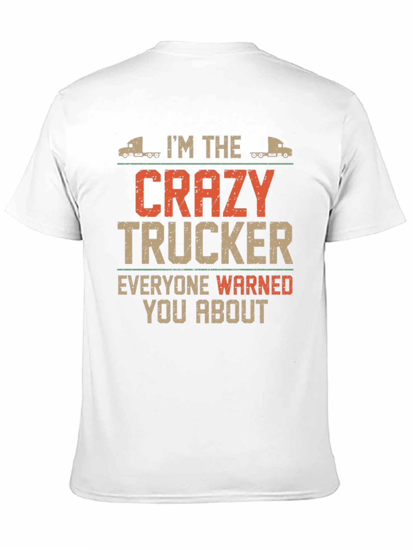 Black Crazy Trucker Graphic Tee - Black Cotton Blend view 11