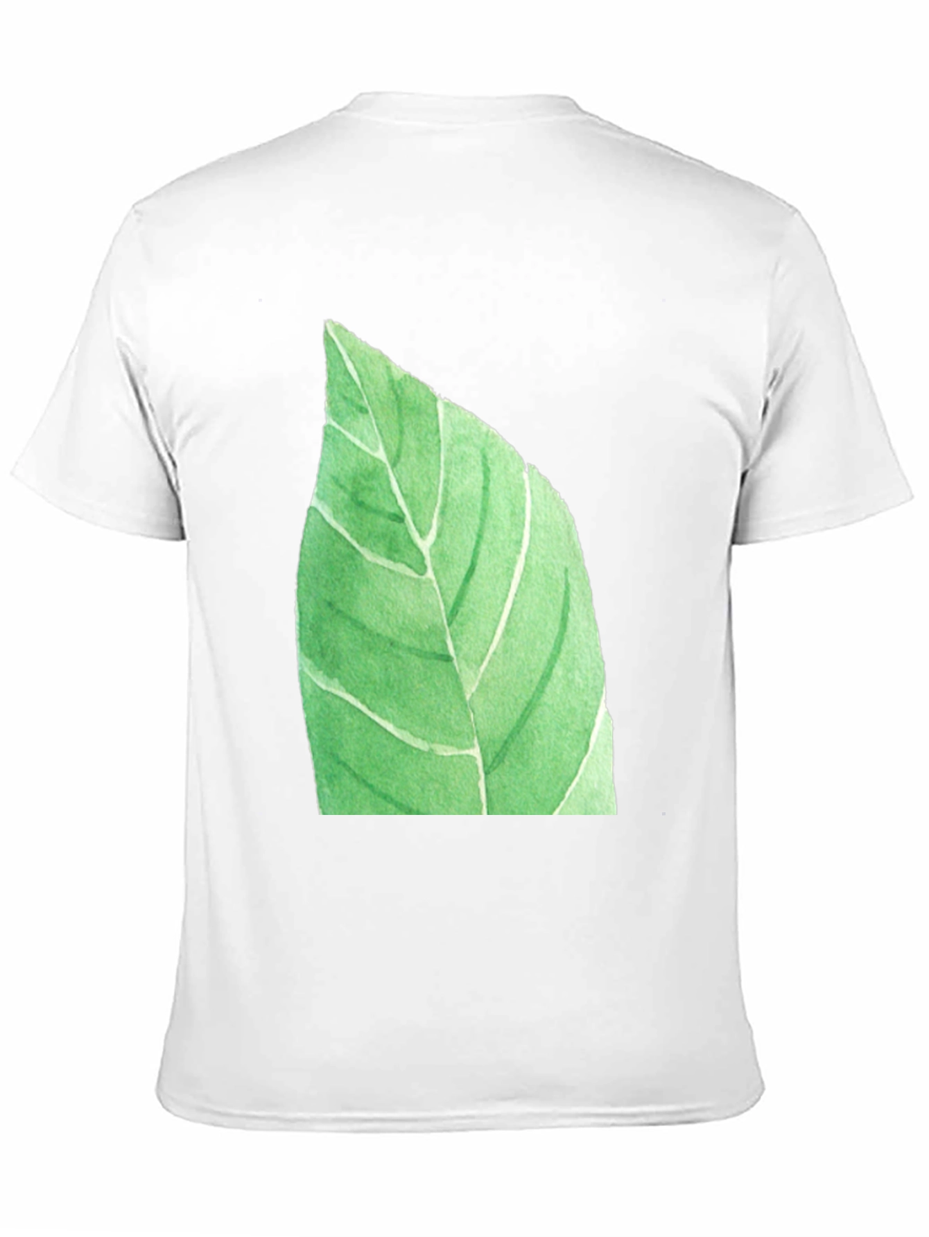 Black Leaf Graphic Black T-Shirt - Nature Inspired Casual Wear view 11