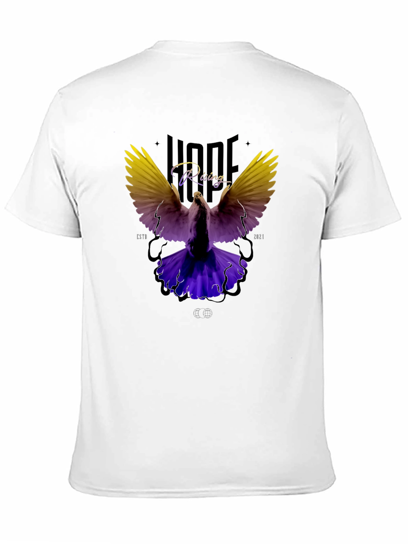 Black Hope Rising Graphic Tee - Dove Design view 11