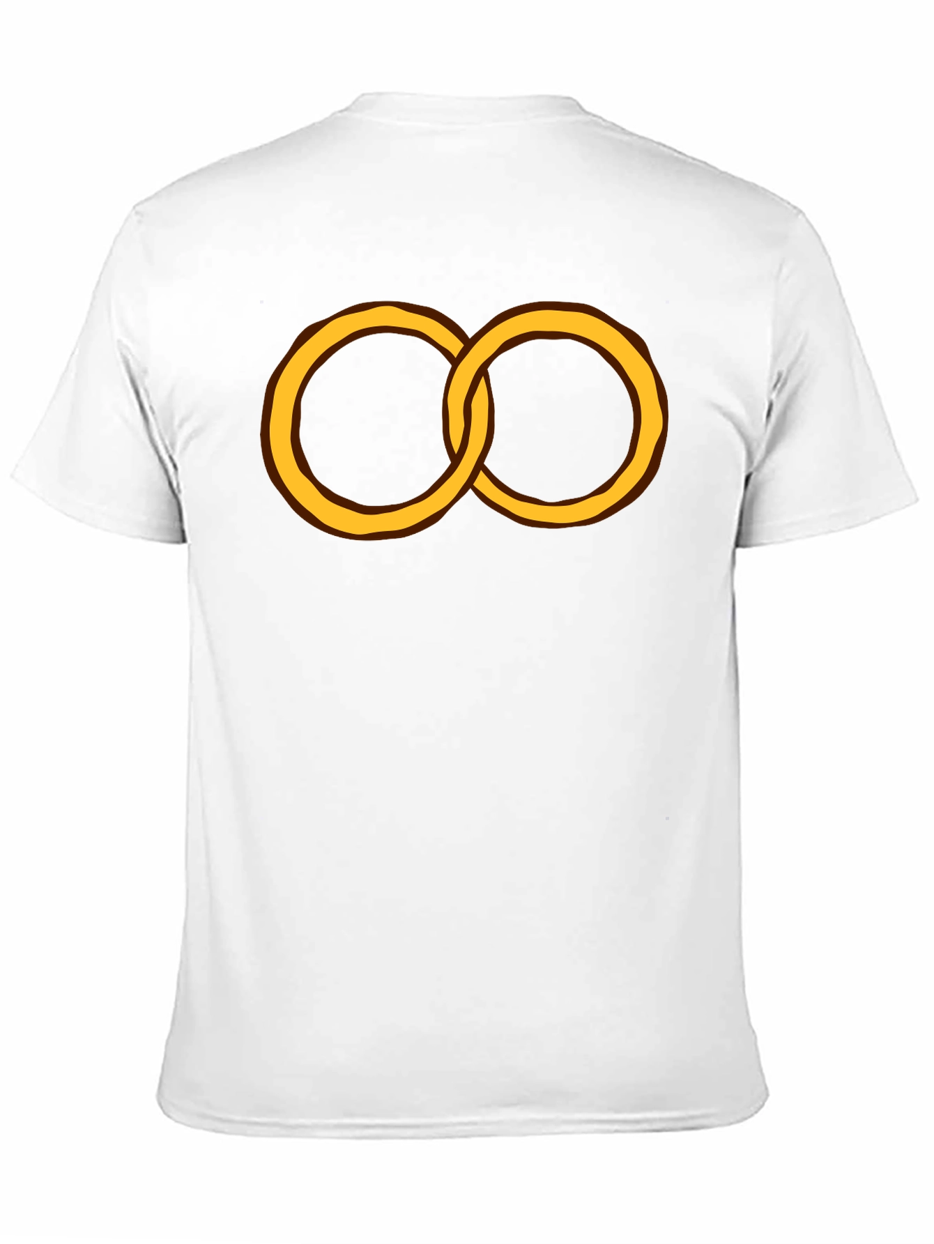 Black Linked Rings Graphic Black Tee view 11