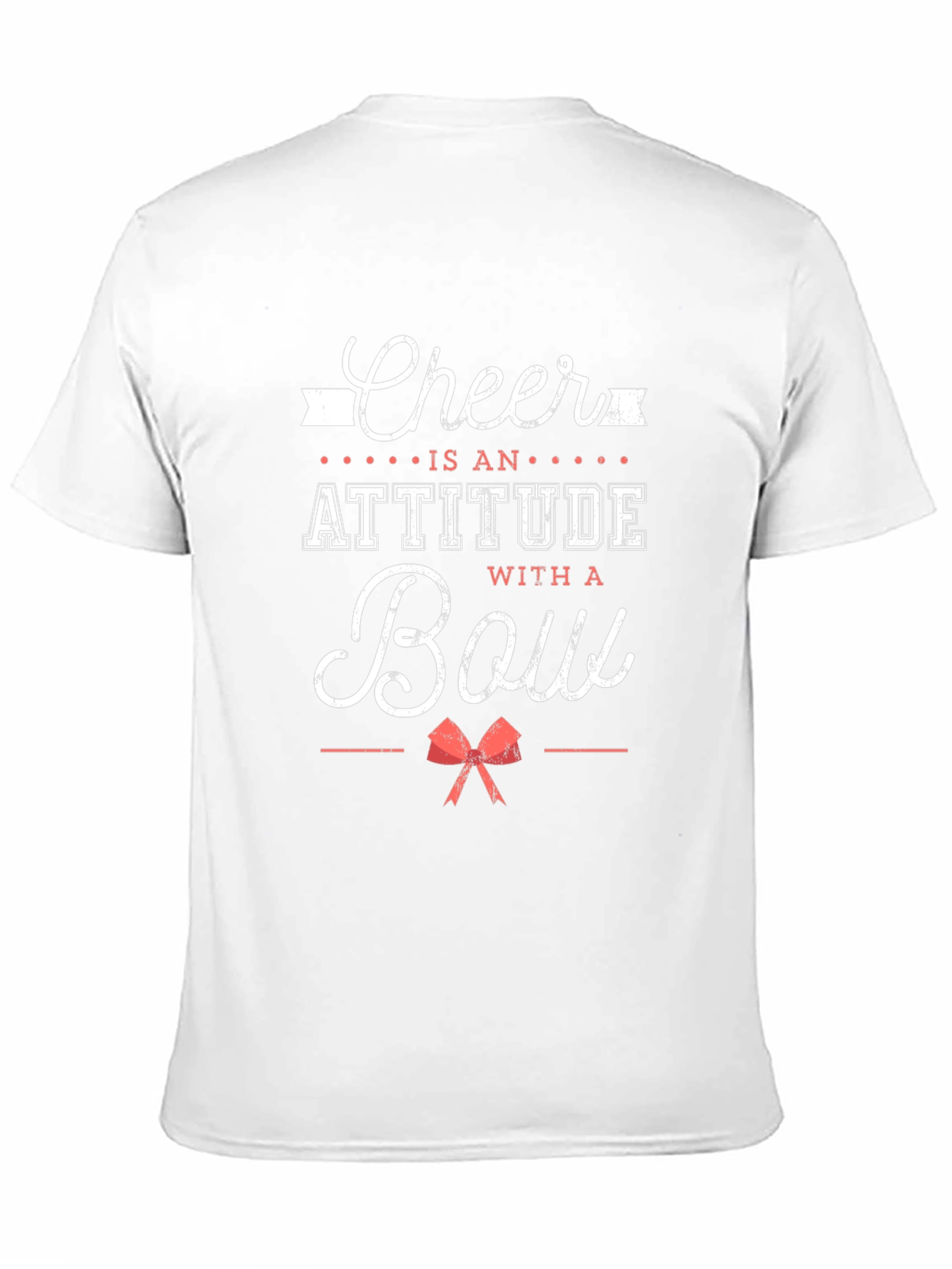 Black Cheer Attitude Bow Graphic Tee view 11