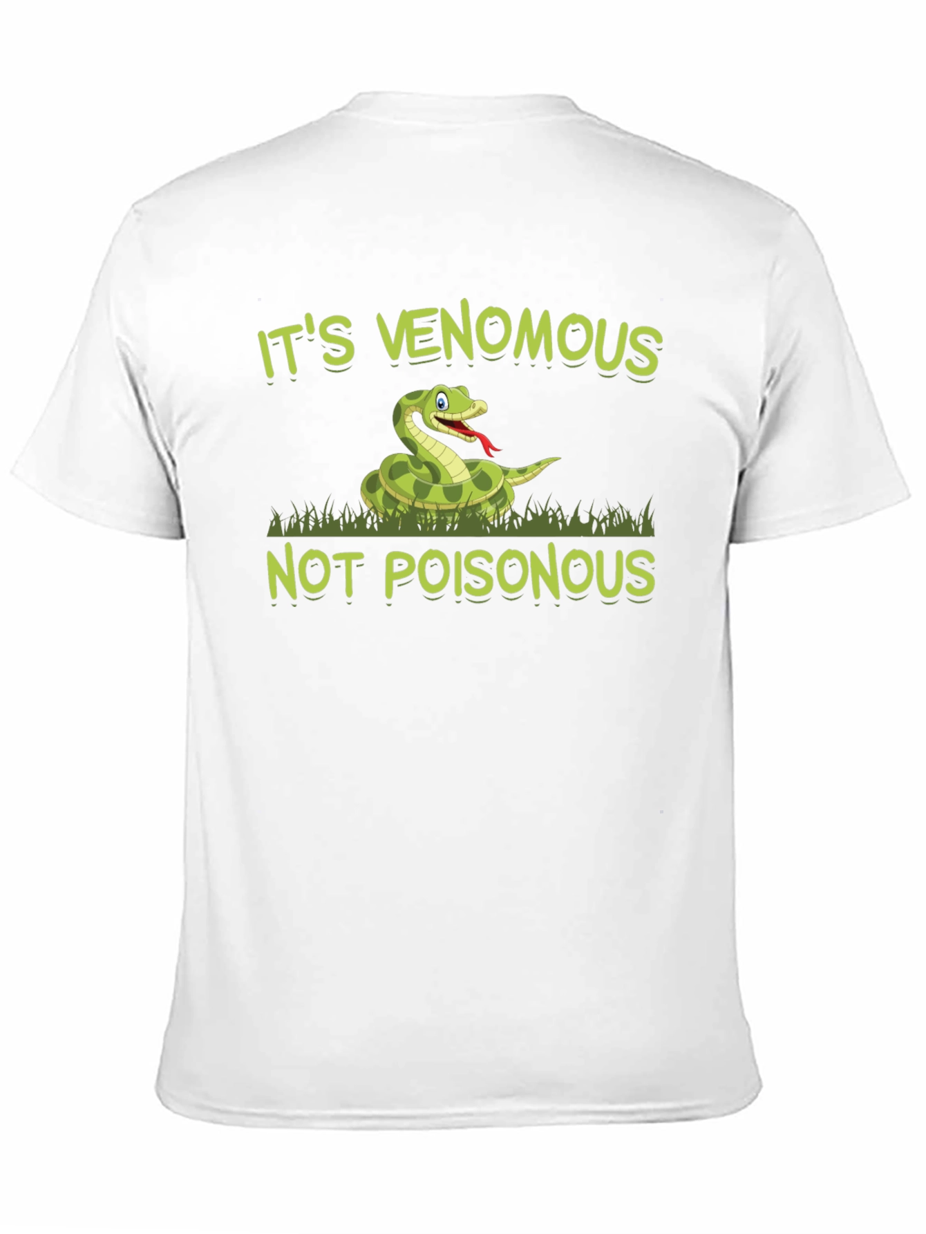 Black Venomous Snake T-Shirt - Funny Reptile Graphic Tee view 11
