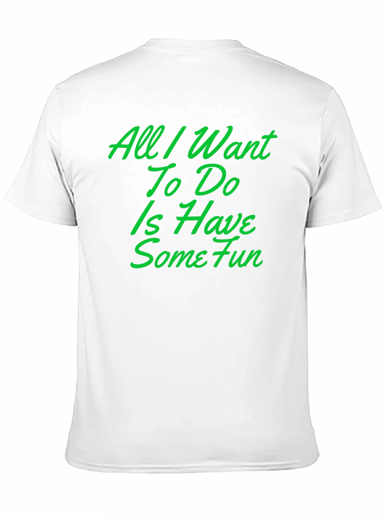 Black Fun T-Shirt: All I Want To Do Is Have Some Fun view 11