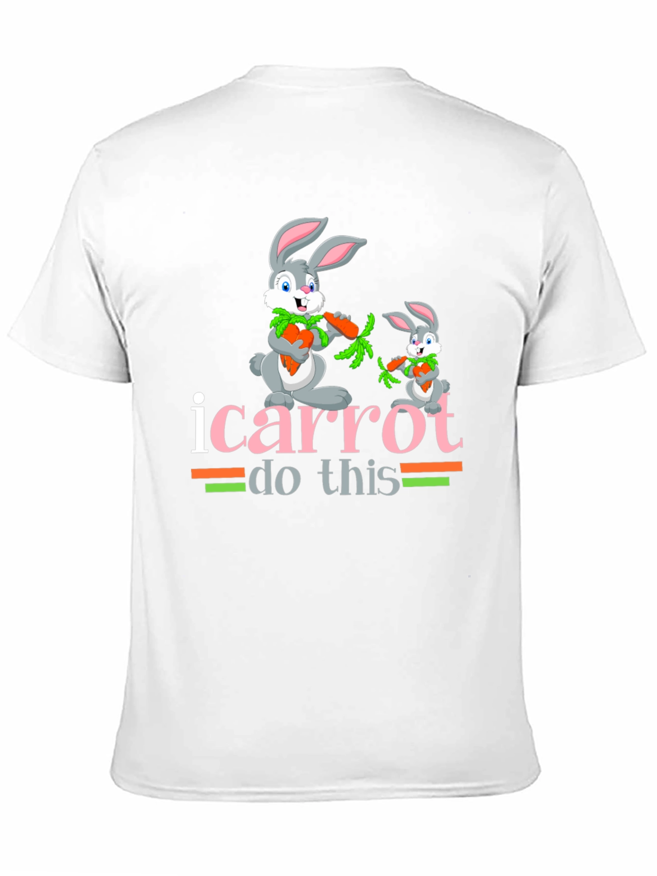 Black I Carrot Do This T-Shirt Bunny Tee view 11