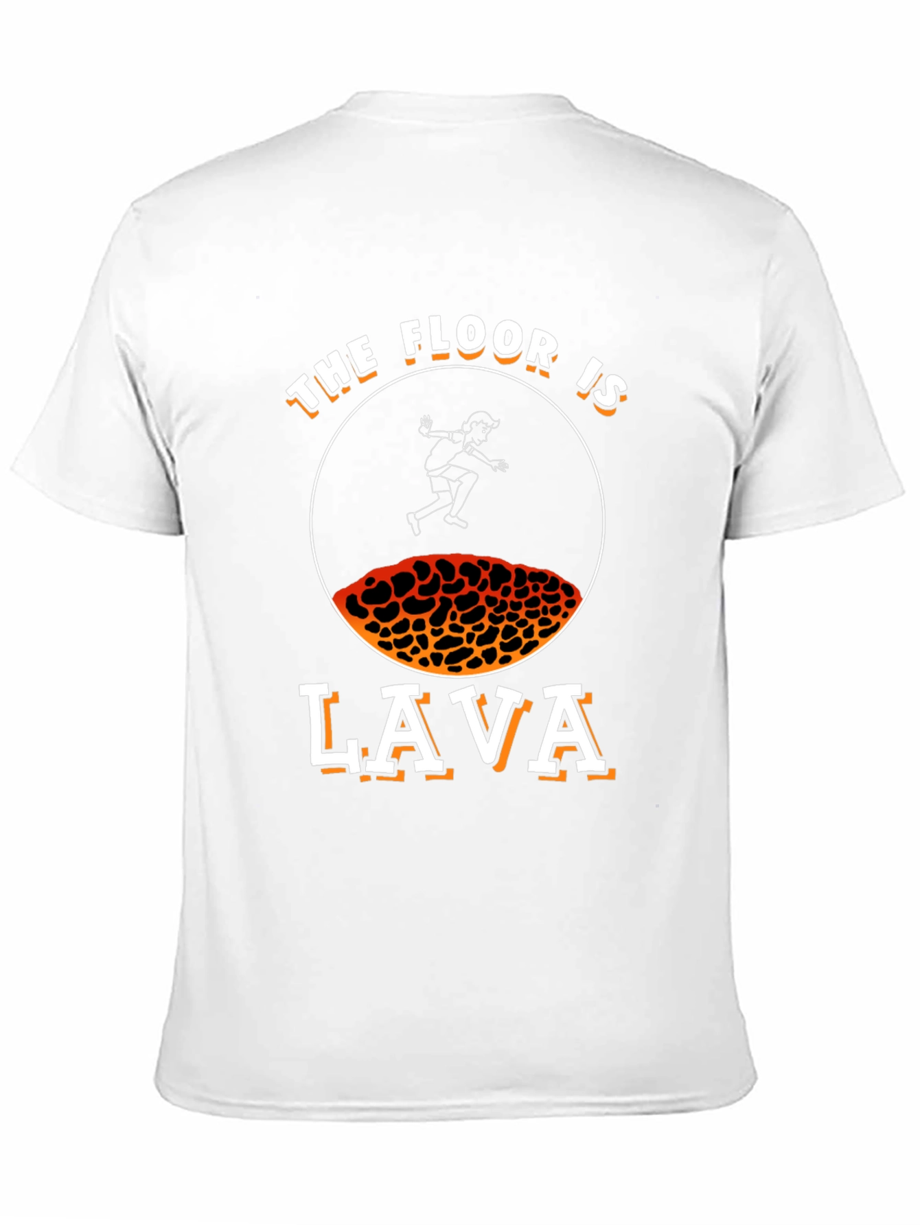 Black The Floor is Lava T-Shirt - Fun Novelty Graphic Tee view 11