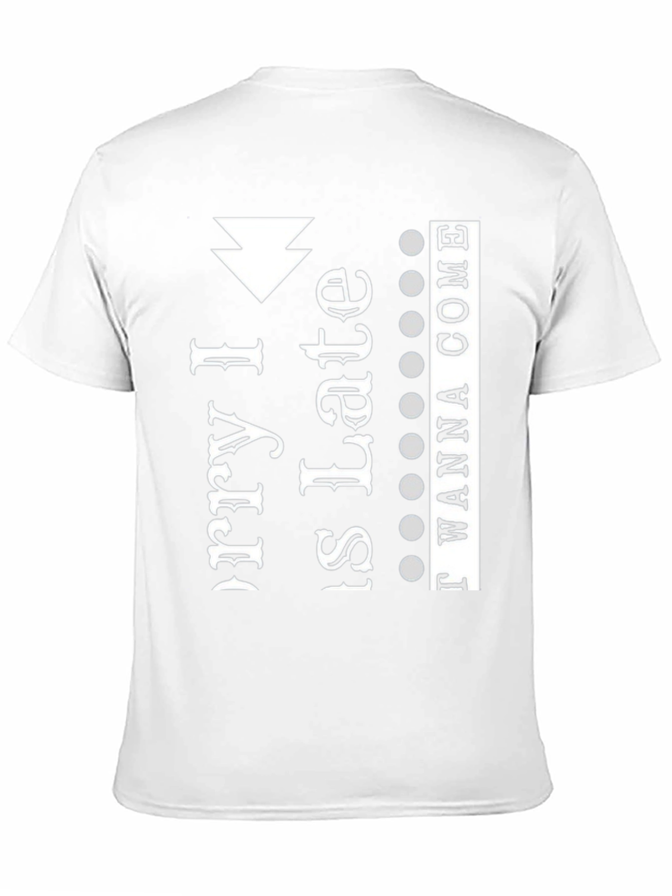 Black Sorry I'm Late I Didn't Want To Come T-Shirt view 11