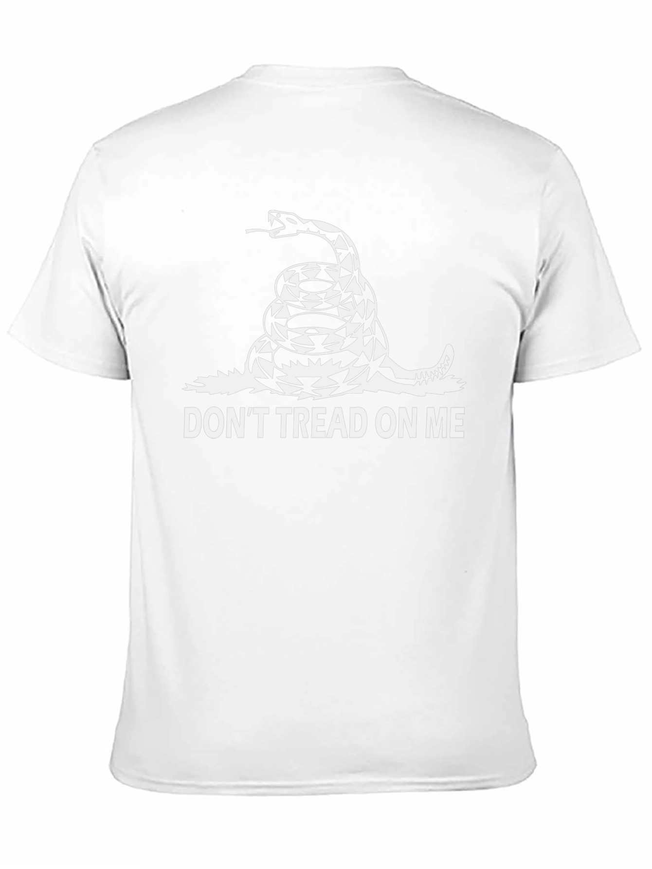 Black Don't Tread On Me Graphic Tee - Black view 11
