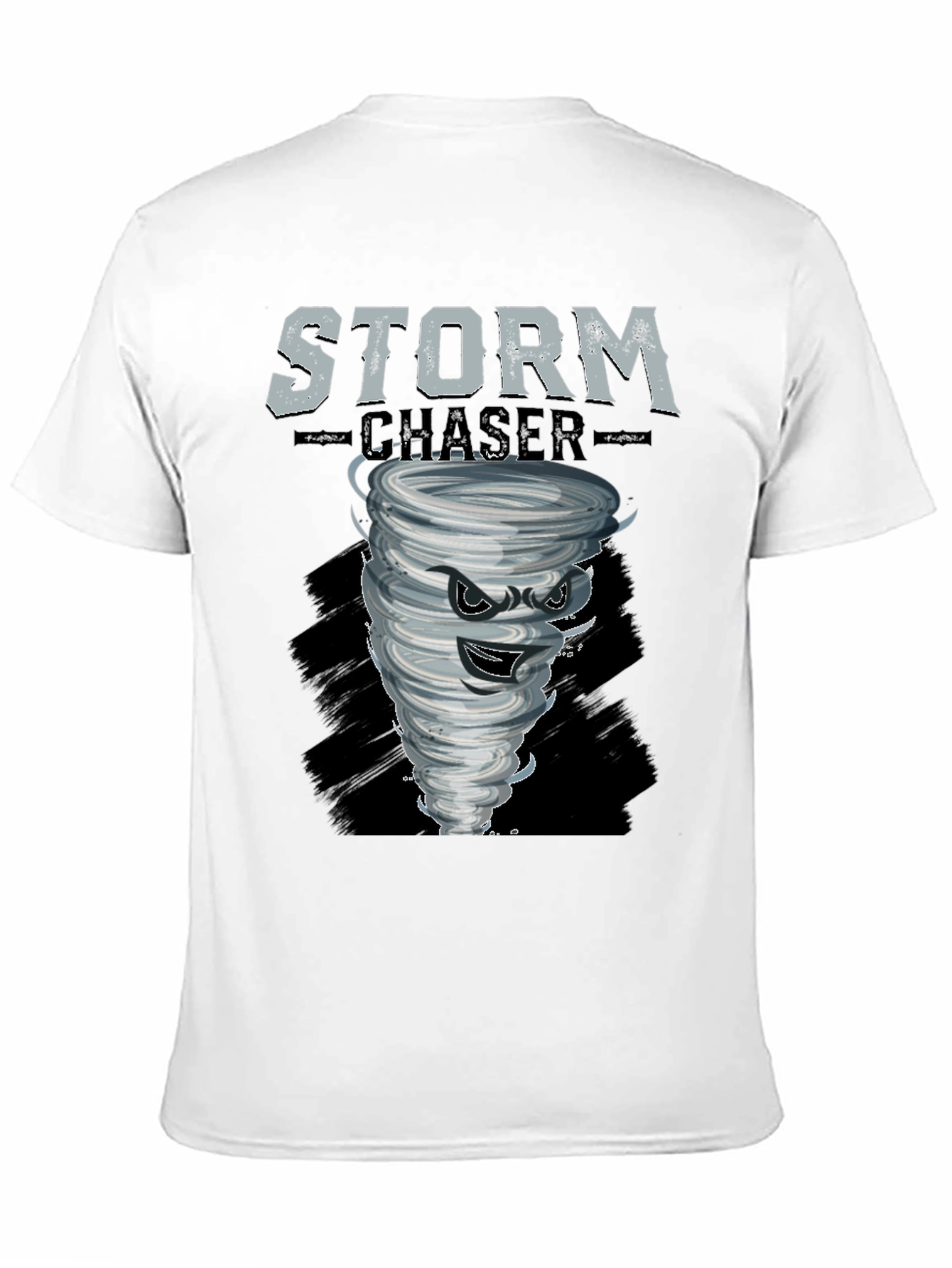 Black Storm Chaser Graphic Tee - Black Cotton T-Shirt view 11