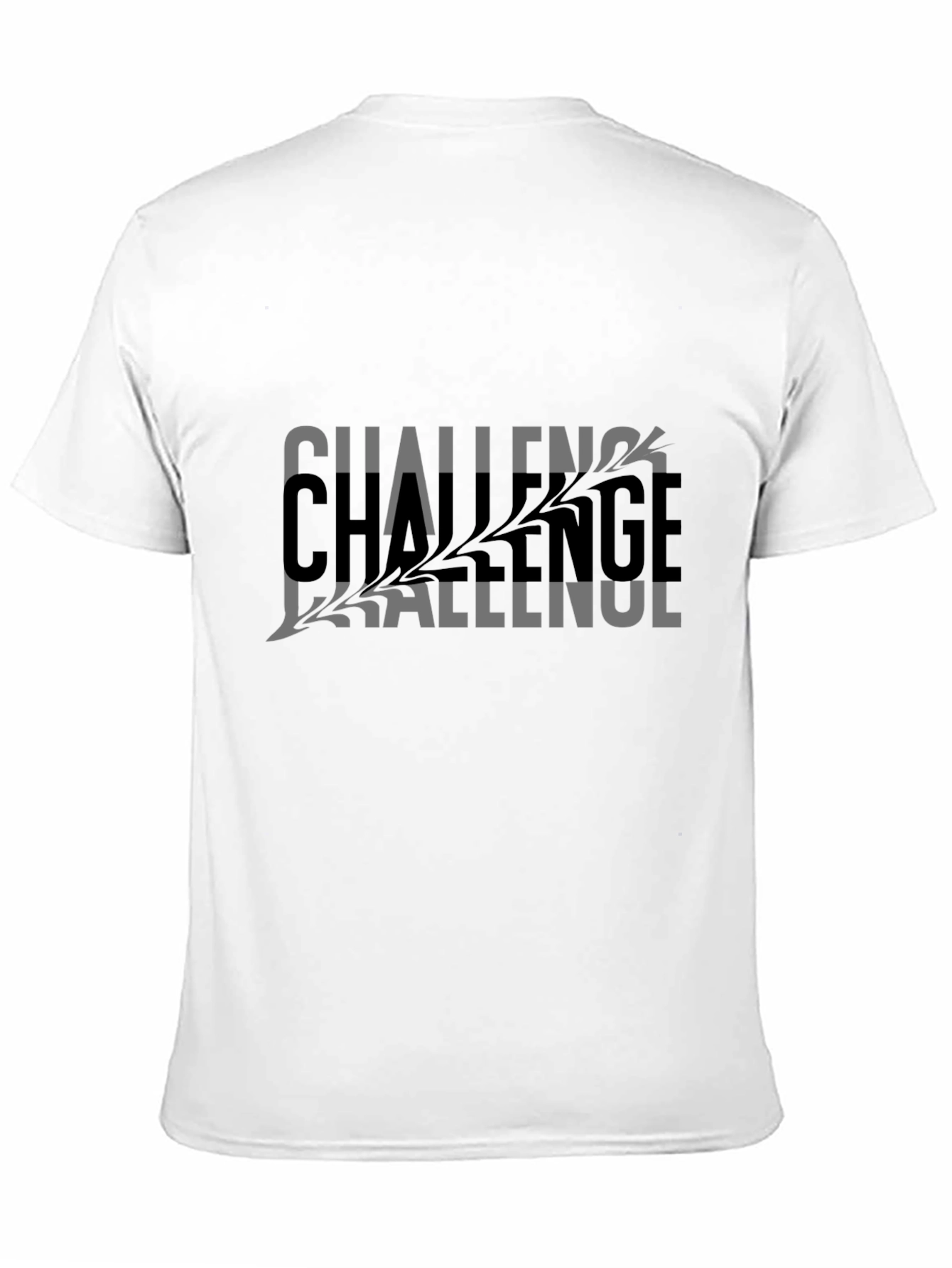 Black Challenge Graphic Black T-Shirt view 11