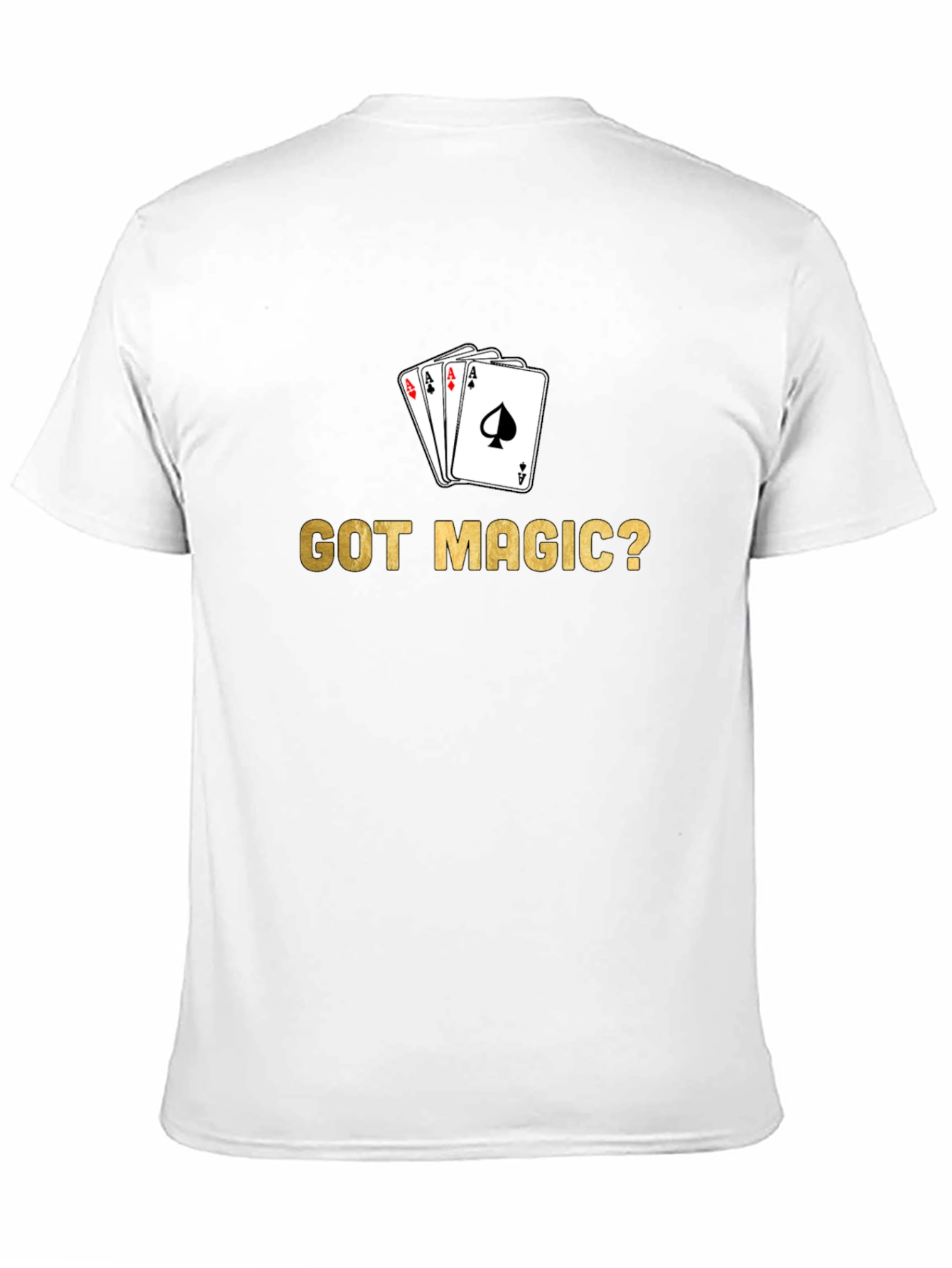 Black Got Magic? Card Trick T-Shirt - Black view 11