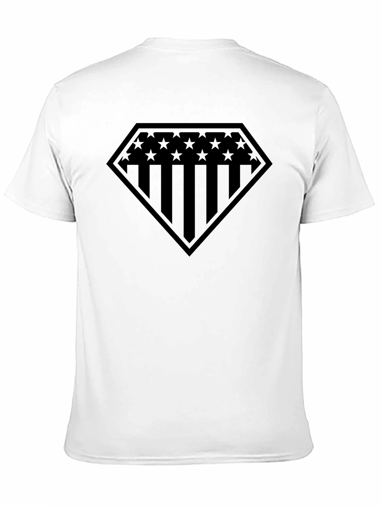Patriotic Shield Graphic Tee - Black Cotton Blend - 11
