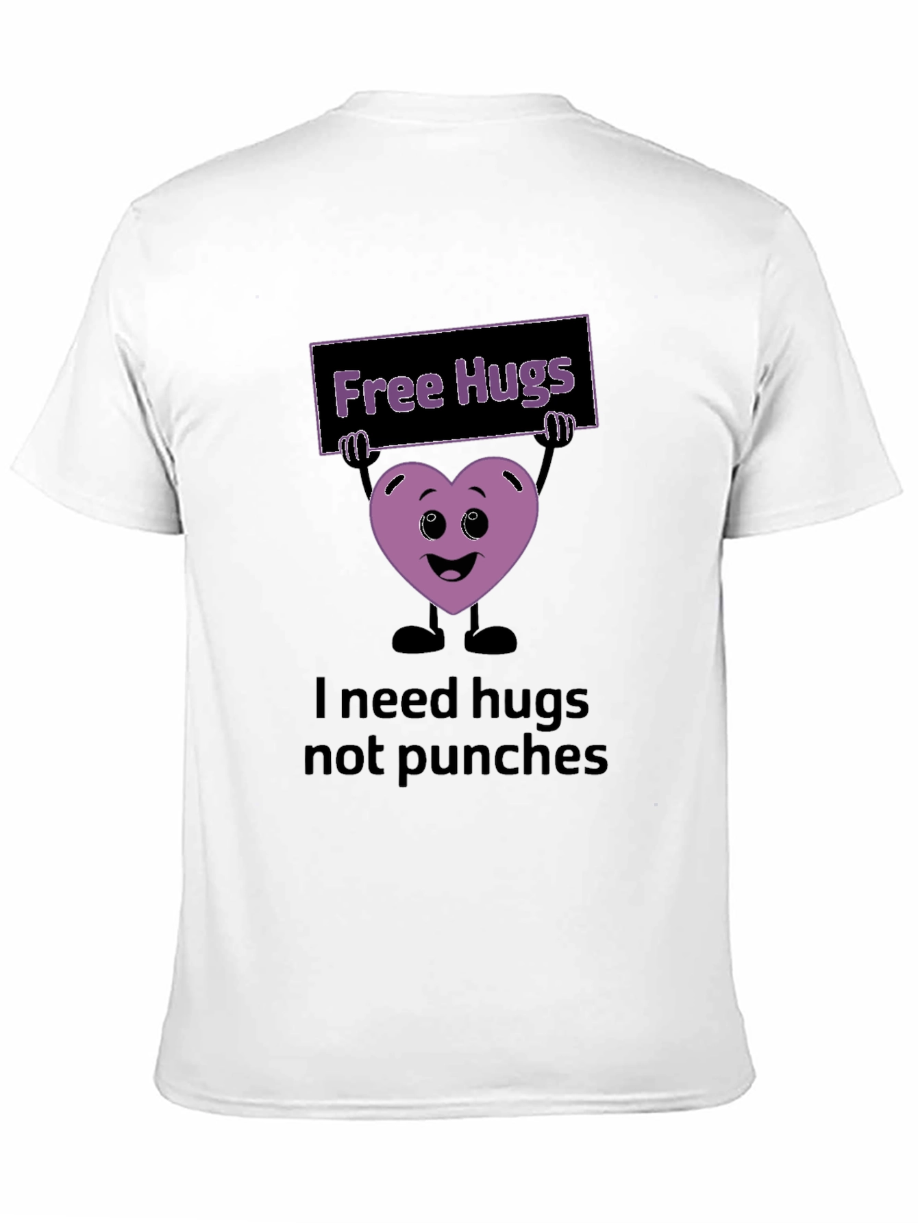 Black Free Hugs Graphic T-Shirt view 11