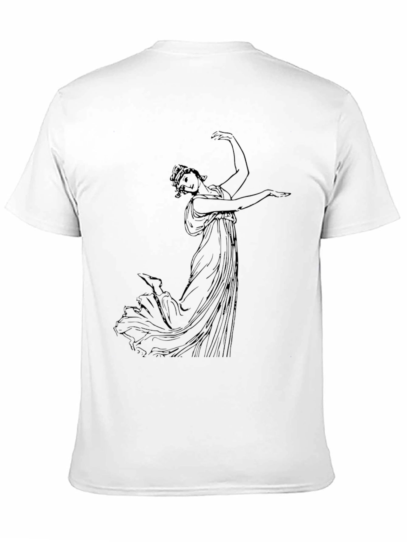 Classical Art Black T-Shirt - Artistic Graphic Tee - 11