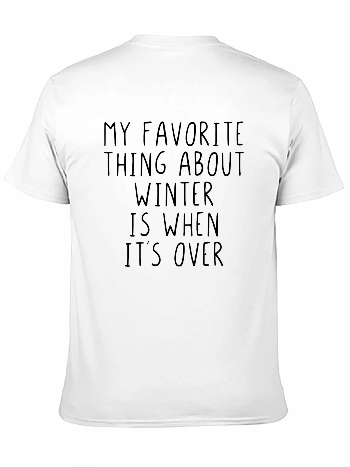 Black Funny Winter's Over T-Shirt view 11