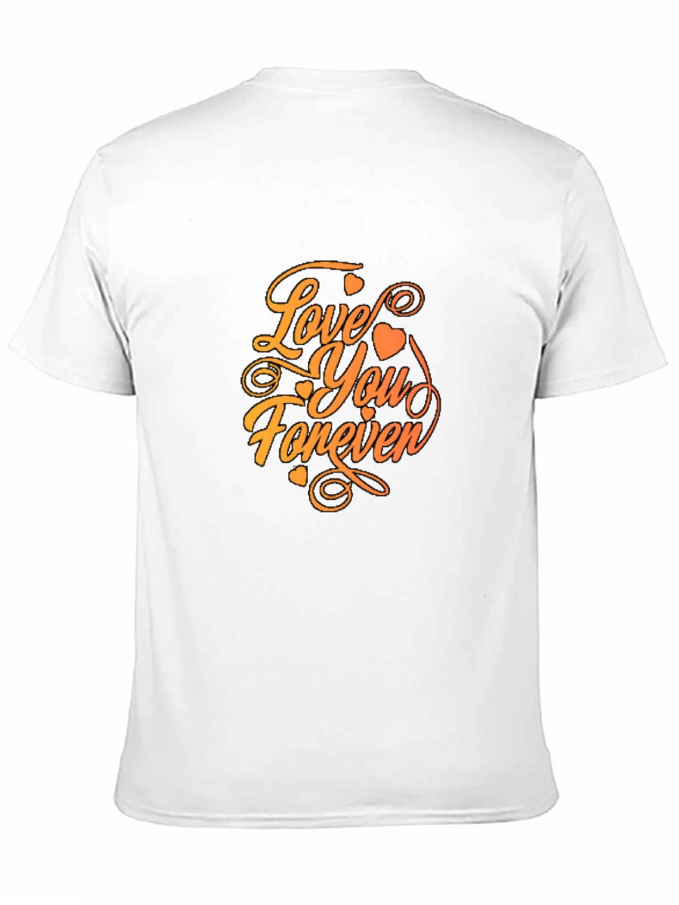 Black Love You Forever Graphic Tee - Black Casual T-Shirt view 11