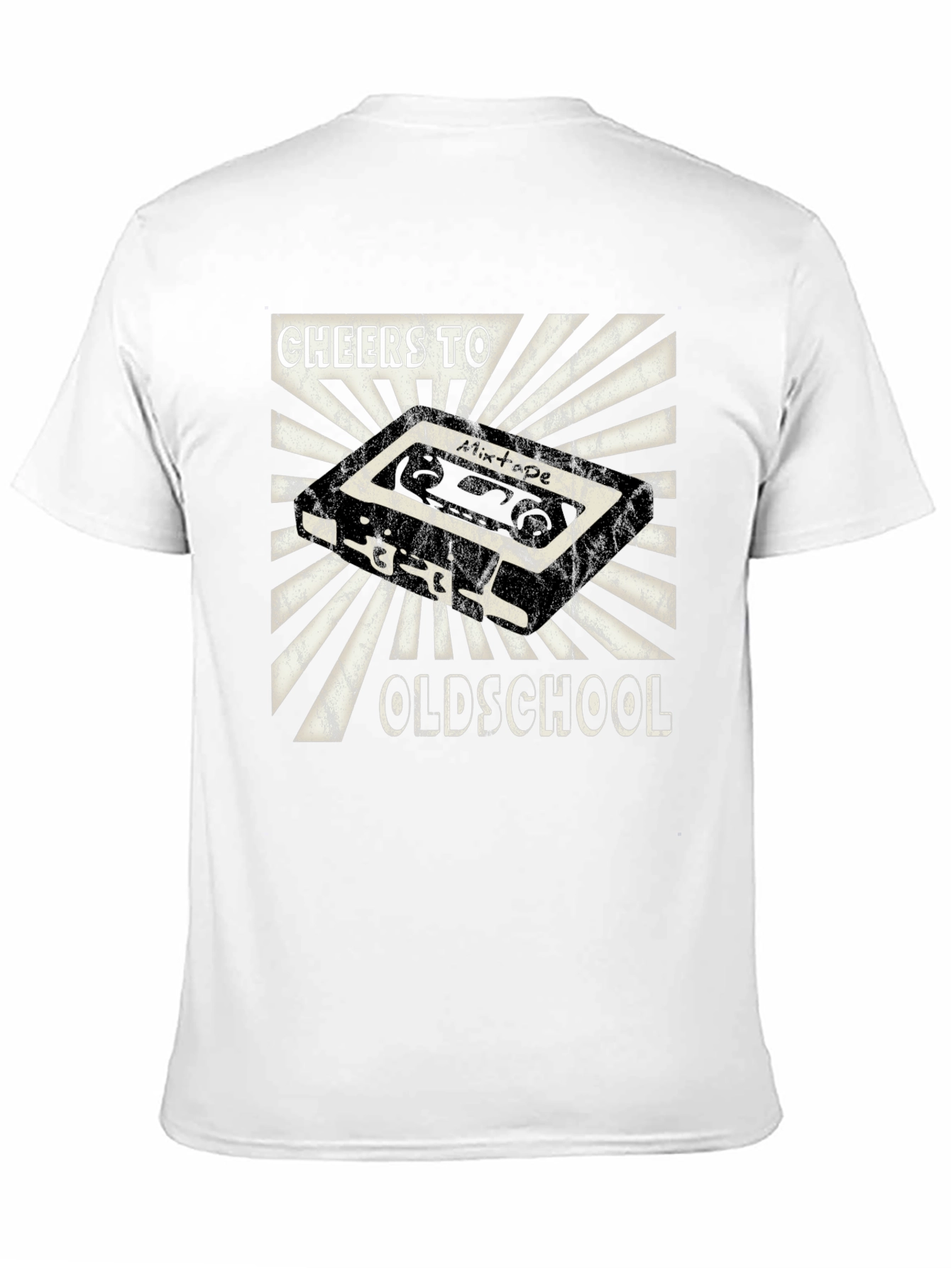 Black Cheers to Oldschool Mixtape Graphic T-Shirt view 11