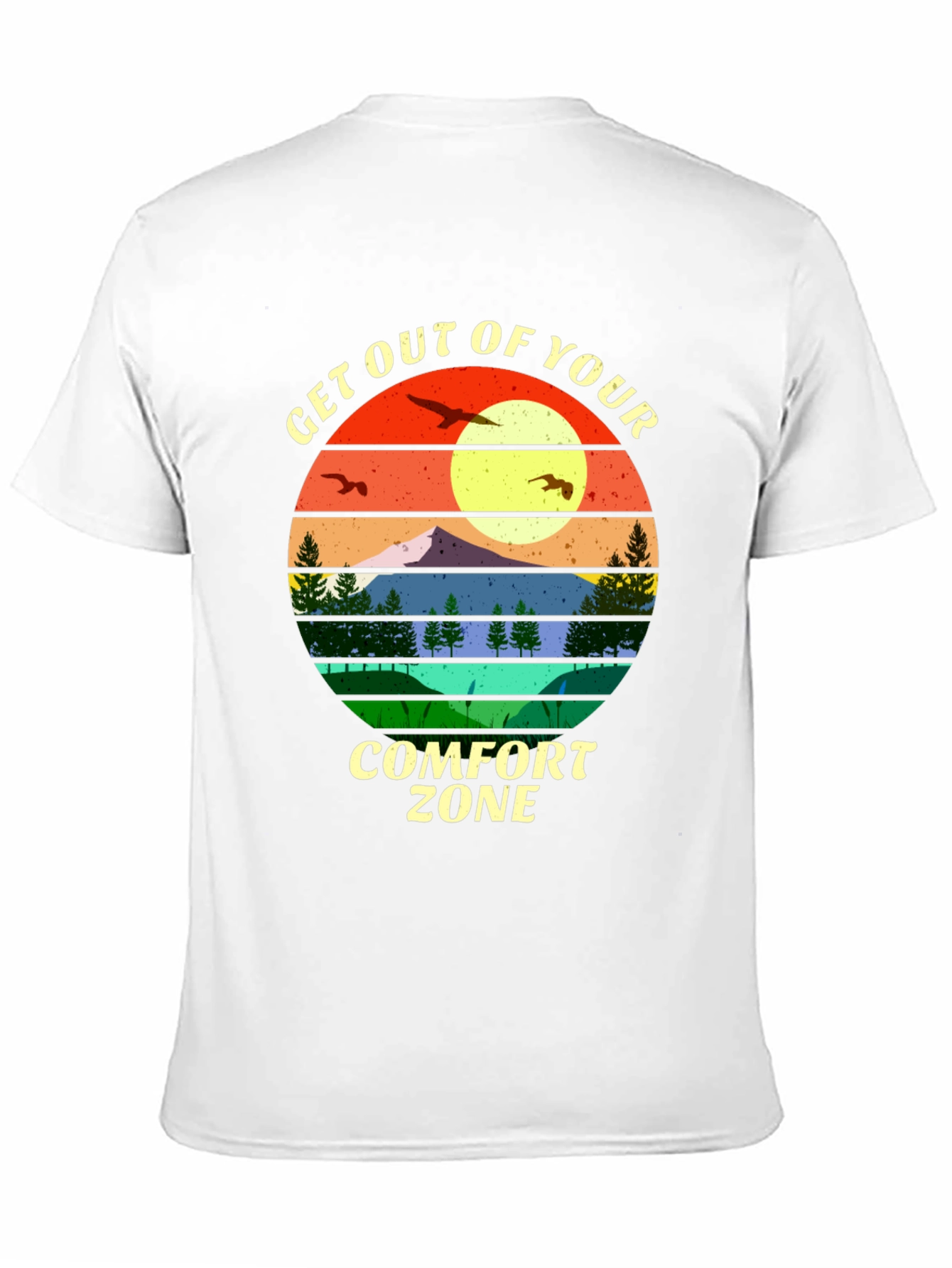 Black Get Out of Your Comfort Zone Graphic Tee view 11