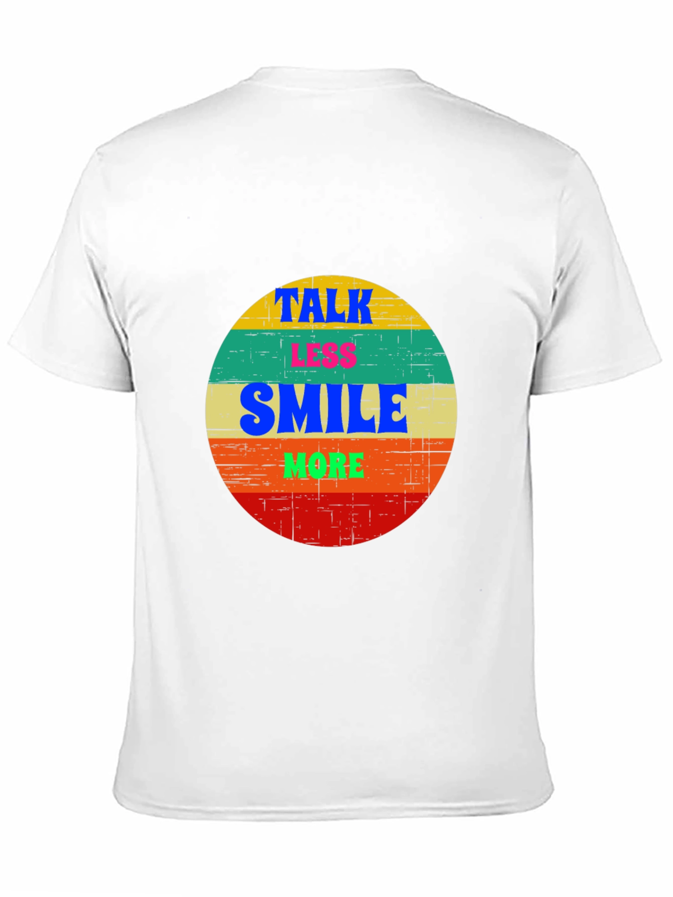 Black Talk Less Smile More Graphic Tee view 11