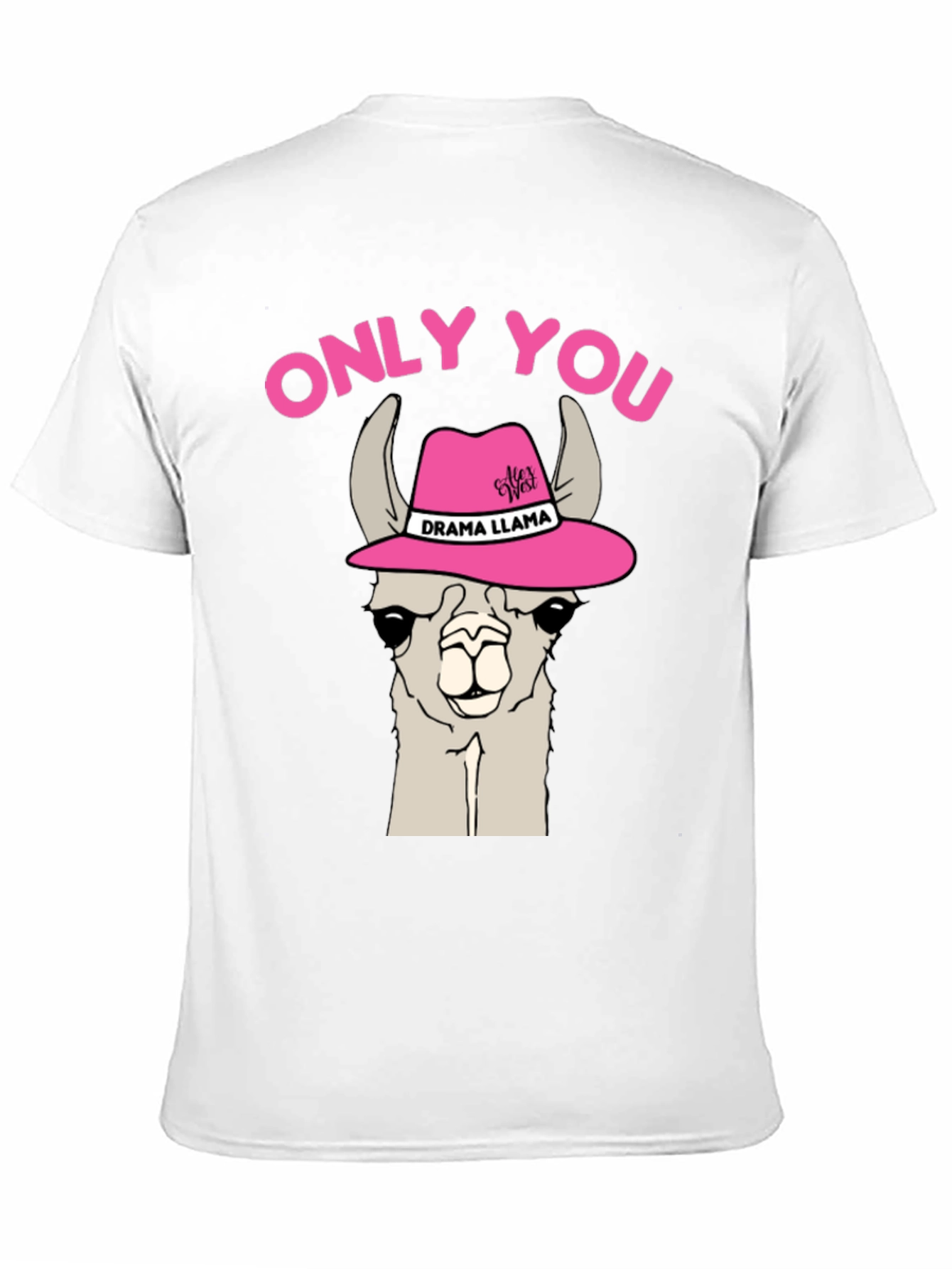 Black Drama Llama Graphic T-Shirt - Only You Novelty Tee view 11