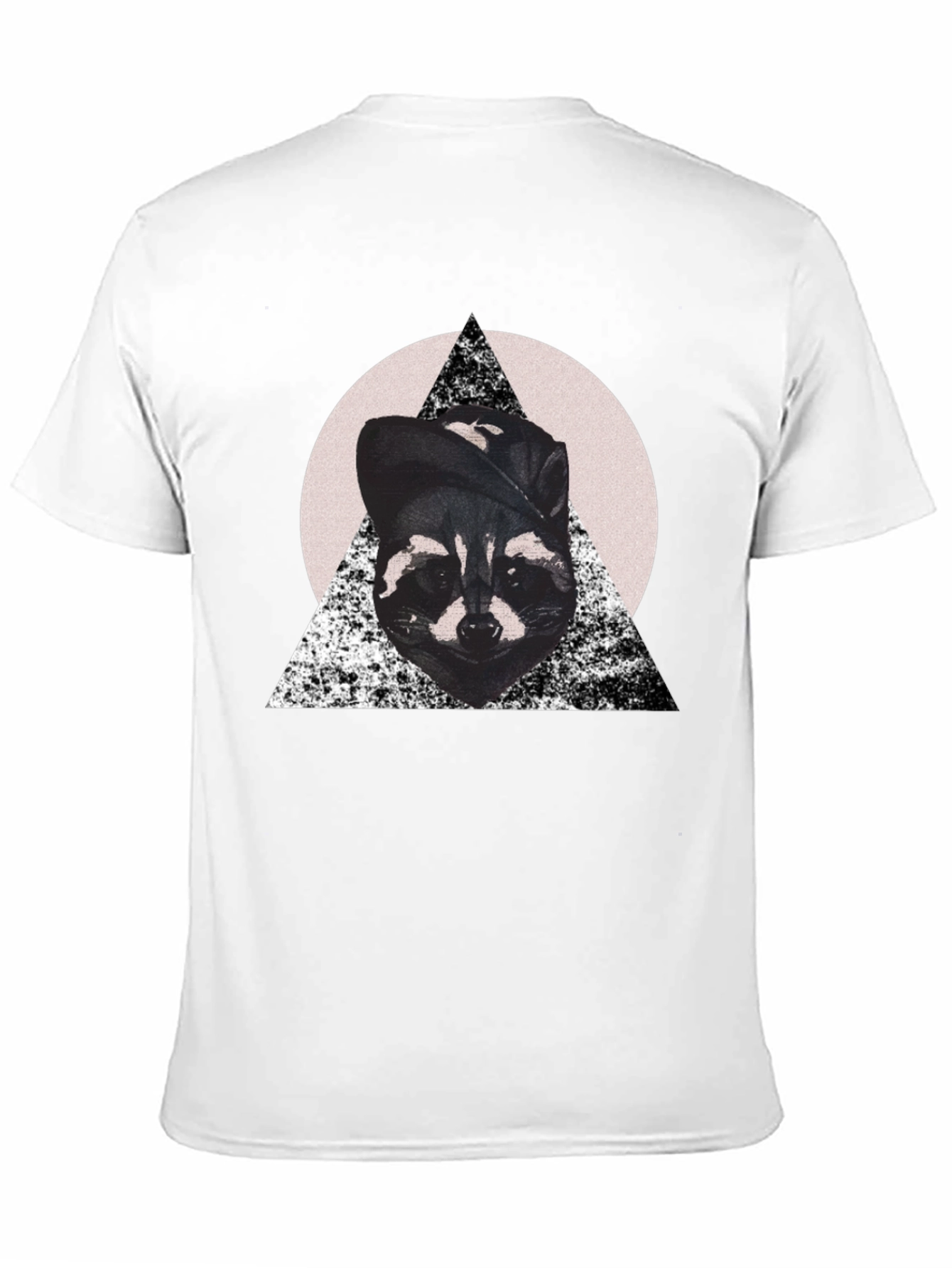 Black Cool Raccoon Graphic Tee view 11