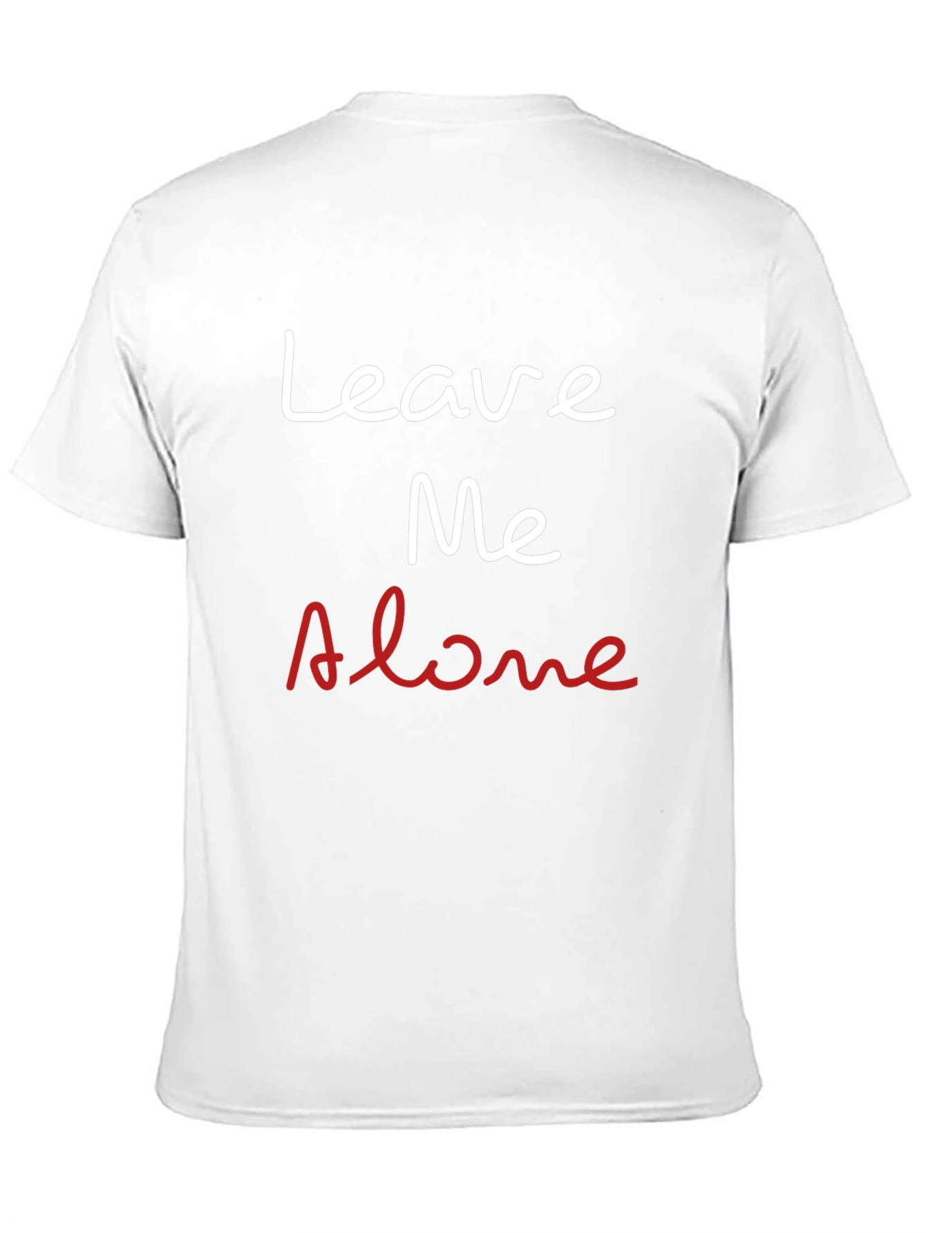Black Leave Me Alone Slogan Black T-Shirt view 11