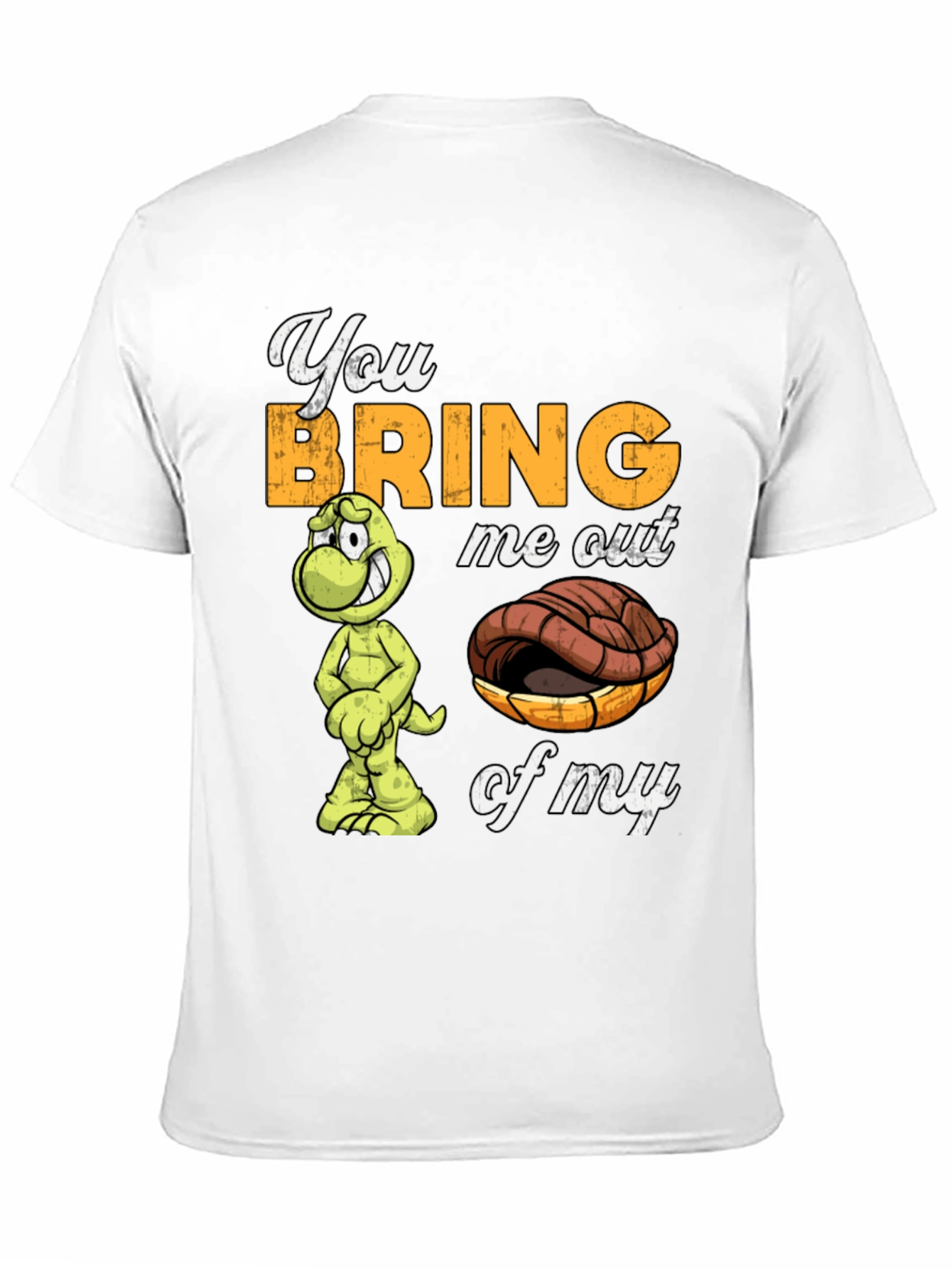 Black Funny Turtle Graphic Tee: You Bring Me Out of My Shell view 11