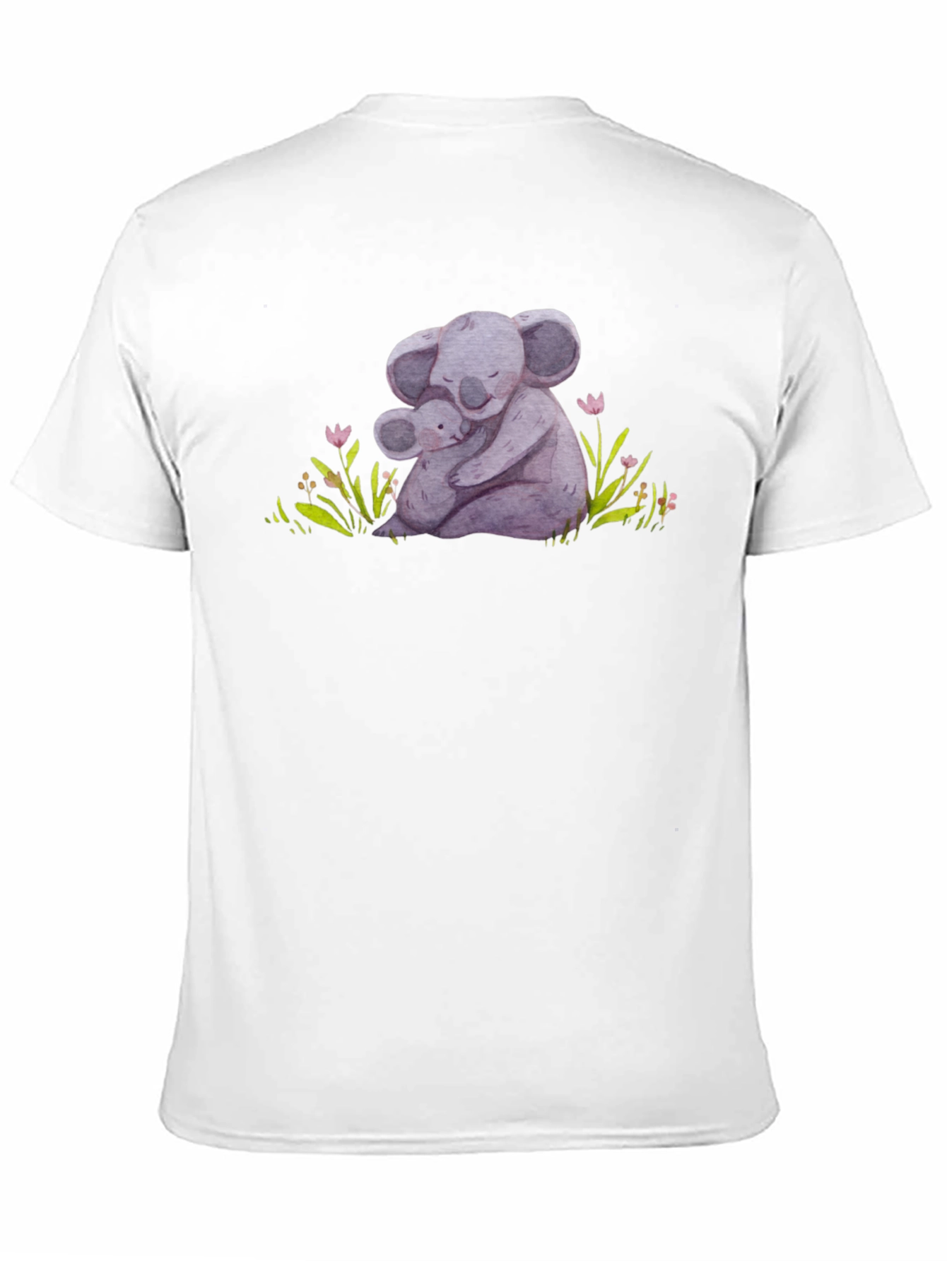 Black Koala Hug Graphic Tee - Soft Comfort view 11