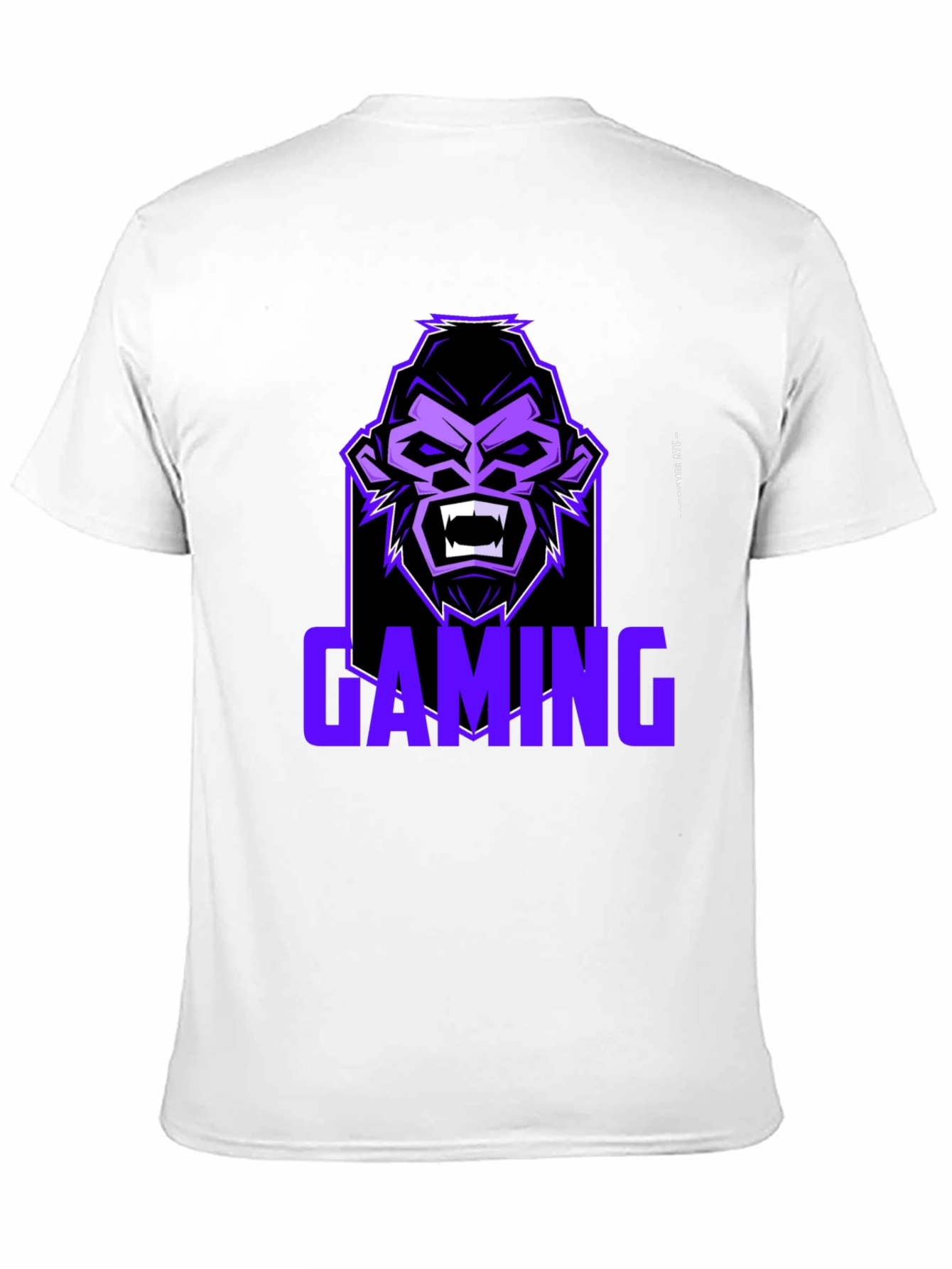 Black Gaming Gorilla Graphic Tee view 11