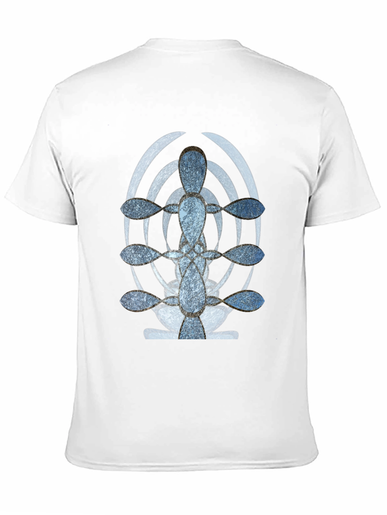 Black Abstract Graphic Print Black T-Shirt view 11