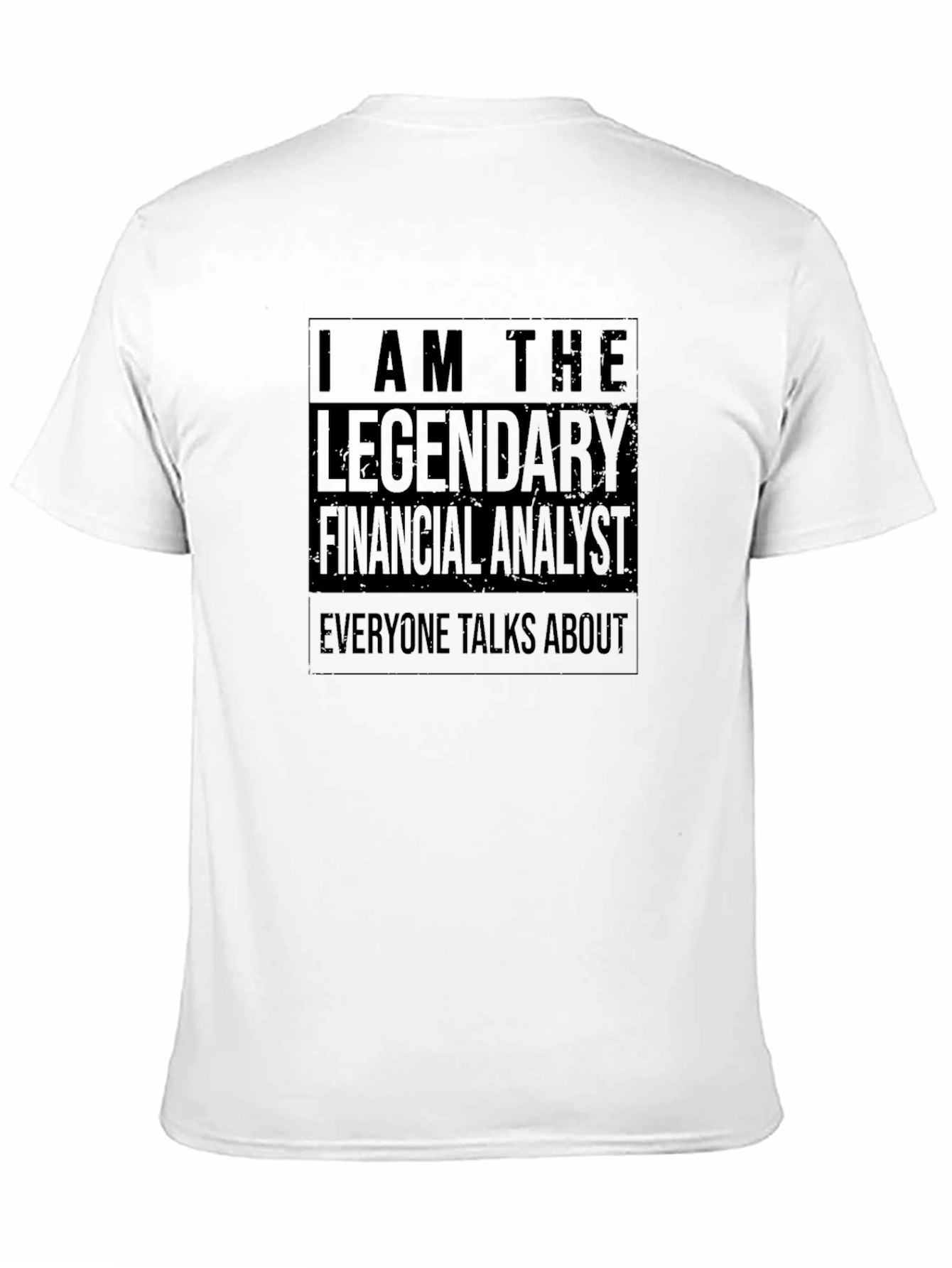 Black Legendary Financial Analyst Graphic T-Shirt view 11