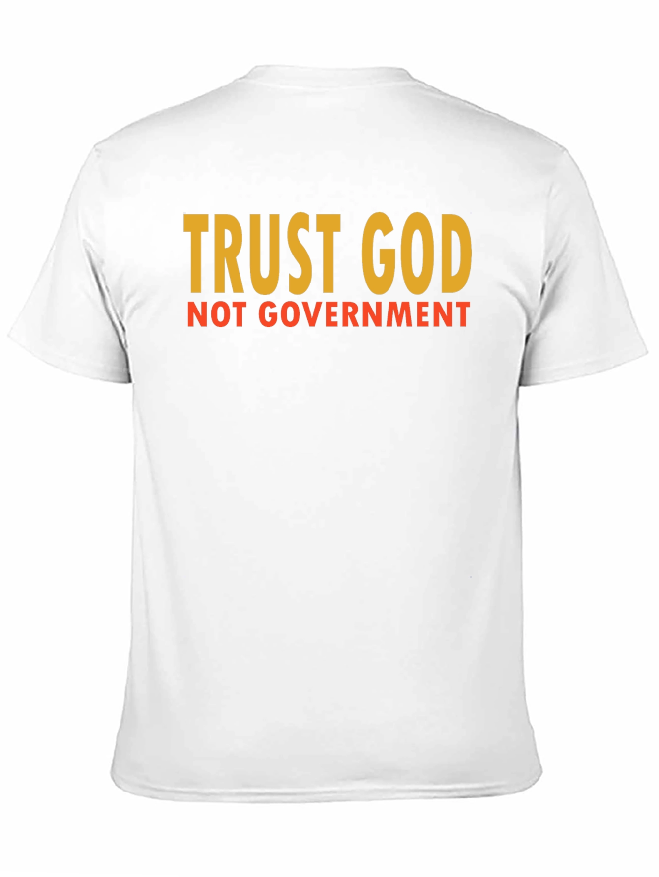 Black Trust God Not Government Graphic Tee view 11