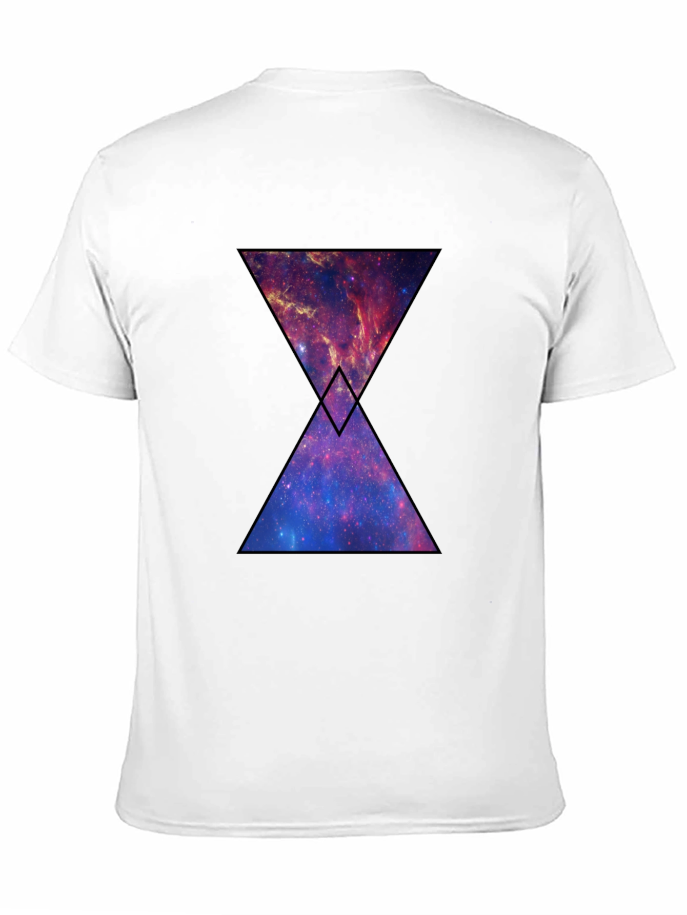 Black Galaxy Hourglass Graphic T-Shirt - Black view 11
