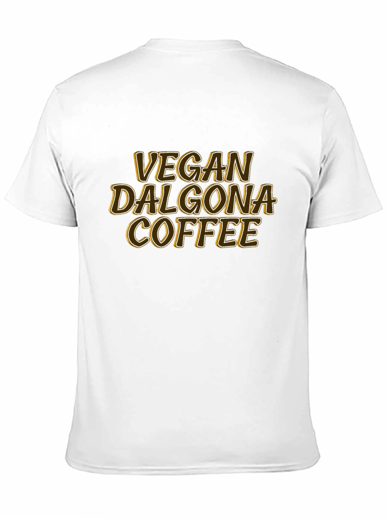 Black Vegan Dalgona Coffee Graphic Tee view 11