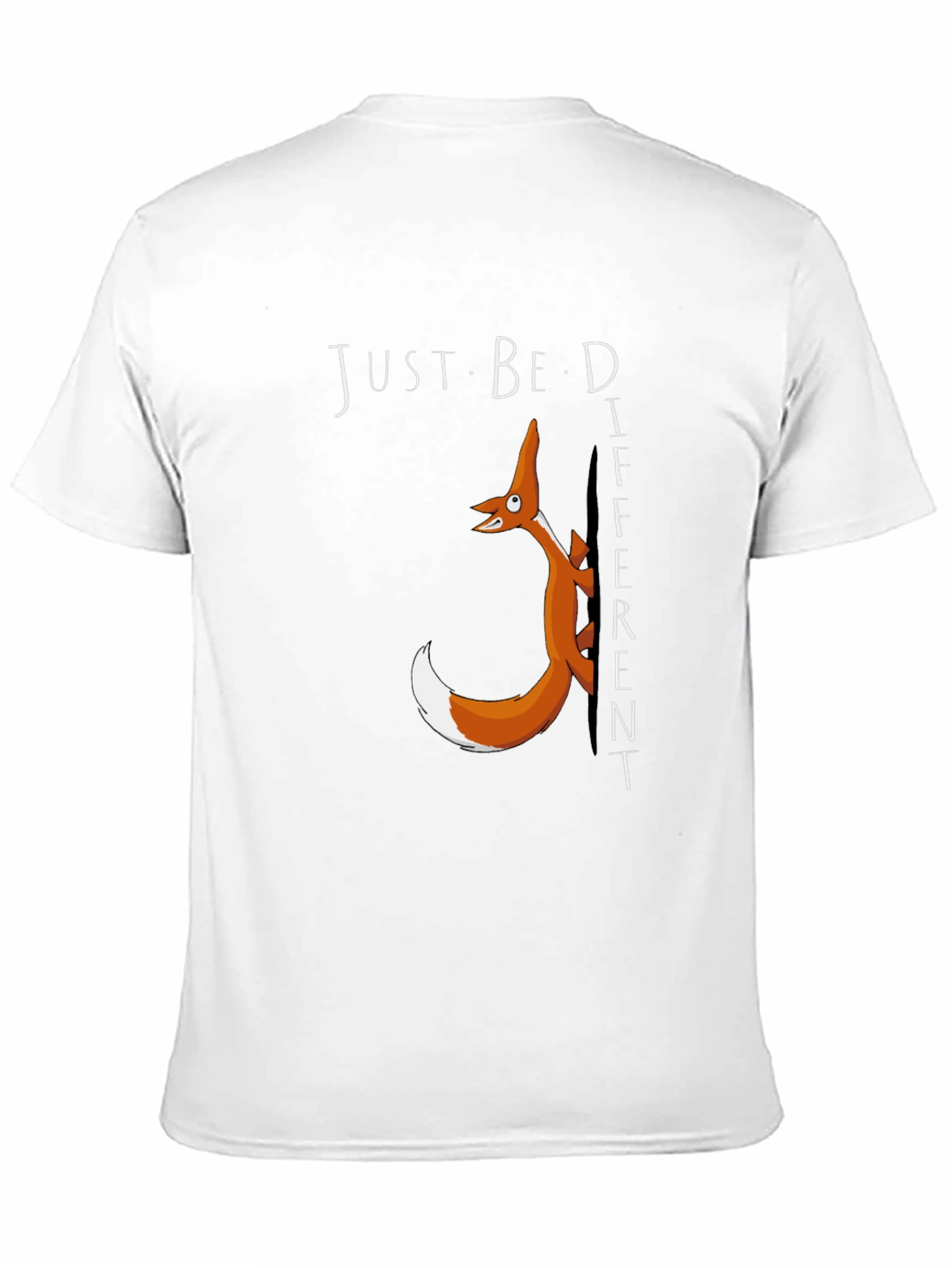 Black Just Be Different Fox Graphic Tee view 11